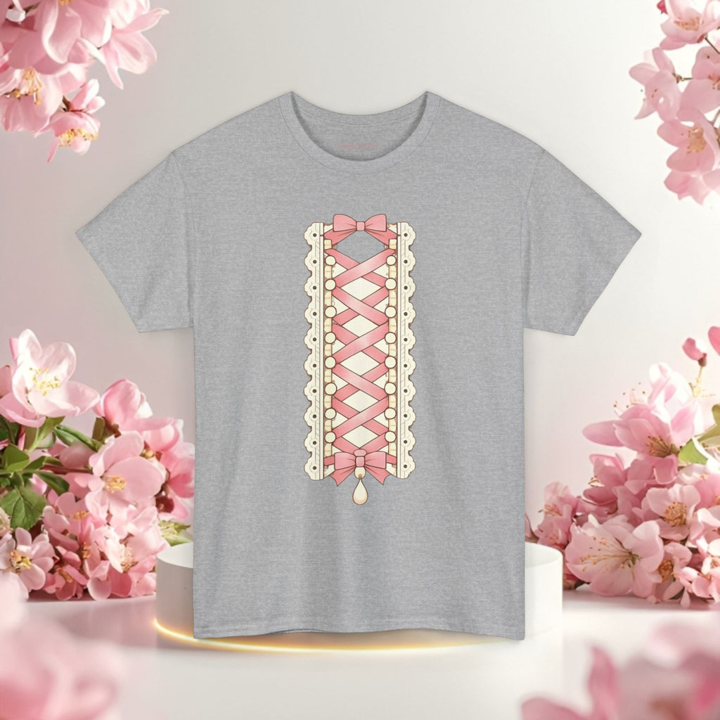 Pink Corset Ribbon T-Shirt