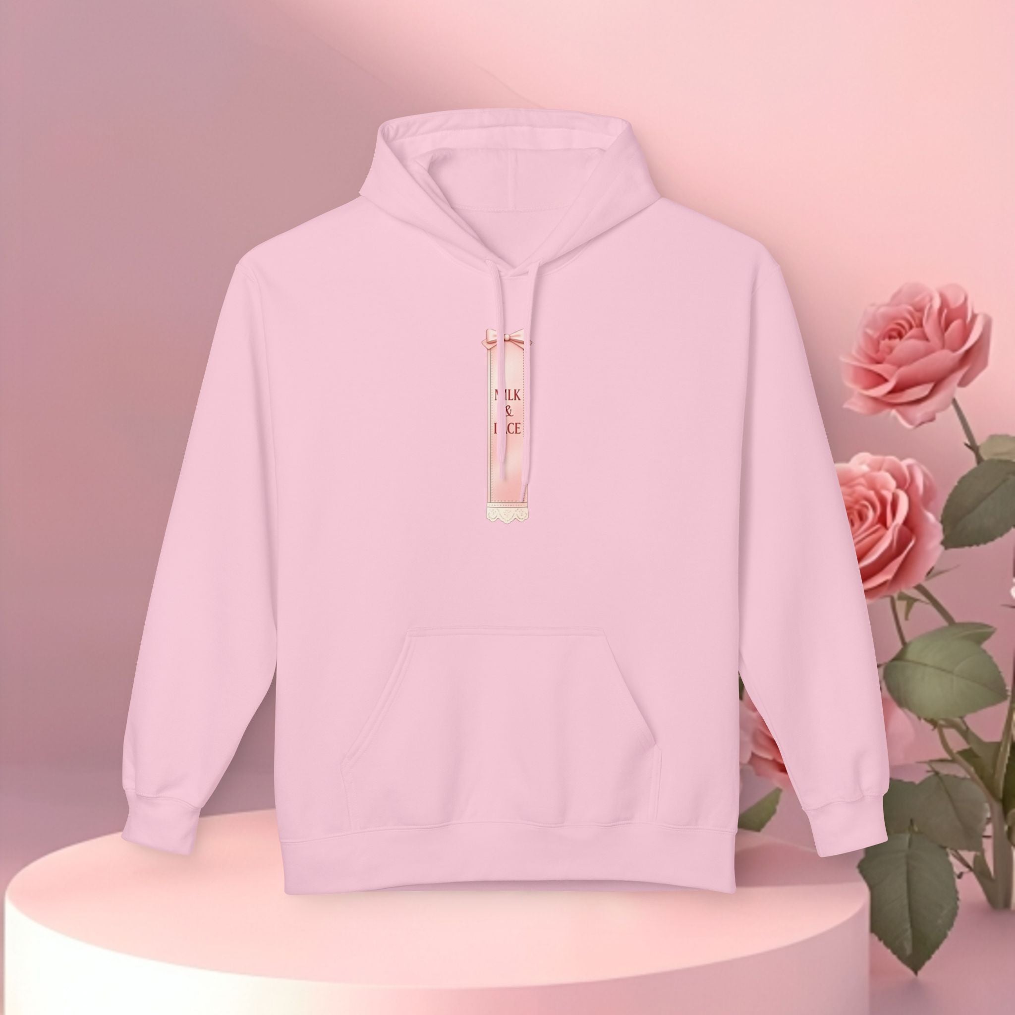 Pink Minimalist Feminine Hoodie