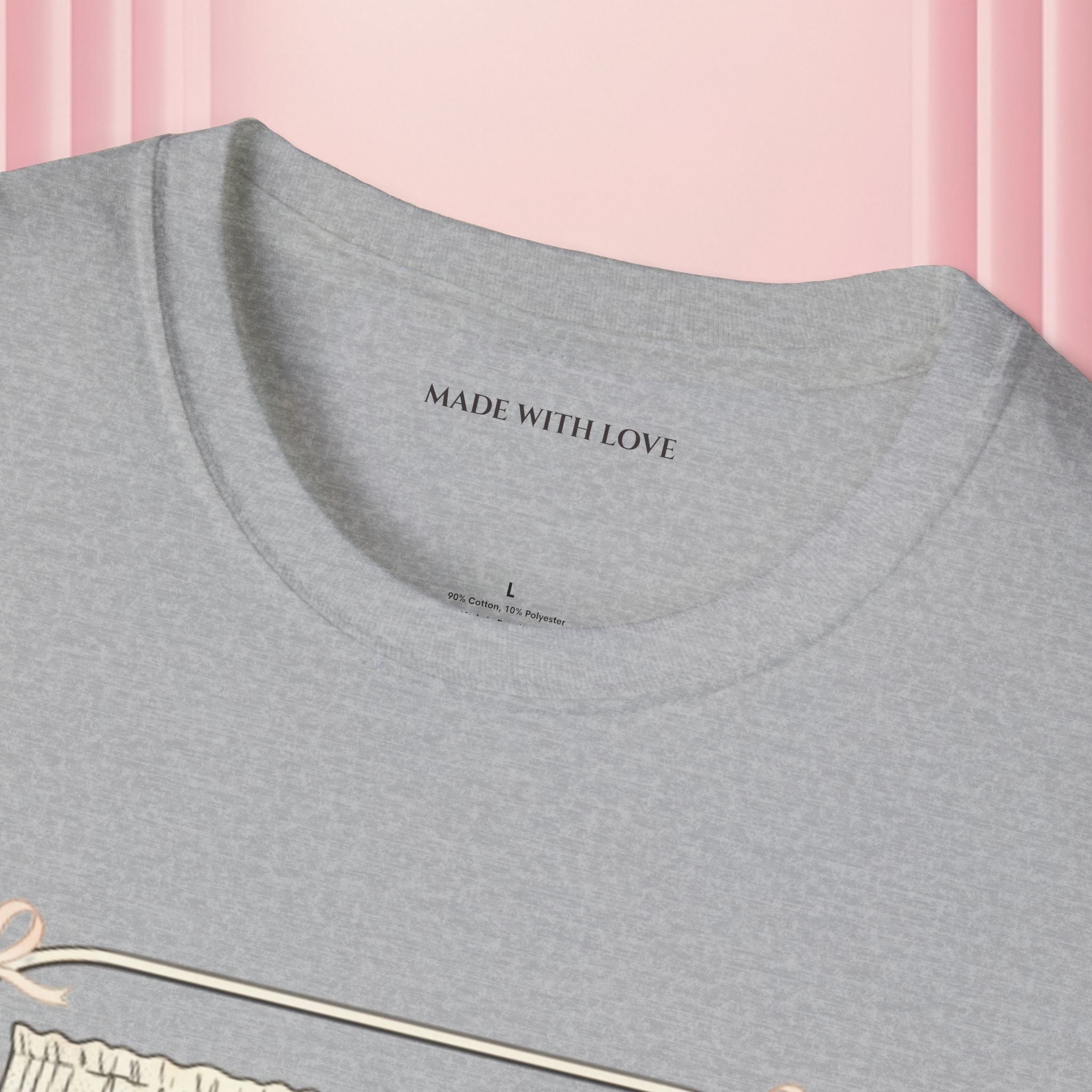 Milk & Lace Graphic T-Shirt — 'Handle With Desire' Vintage Cherub Design