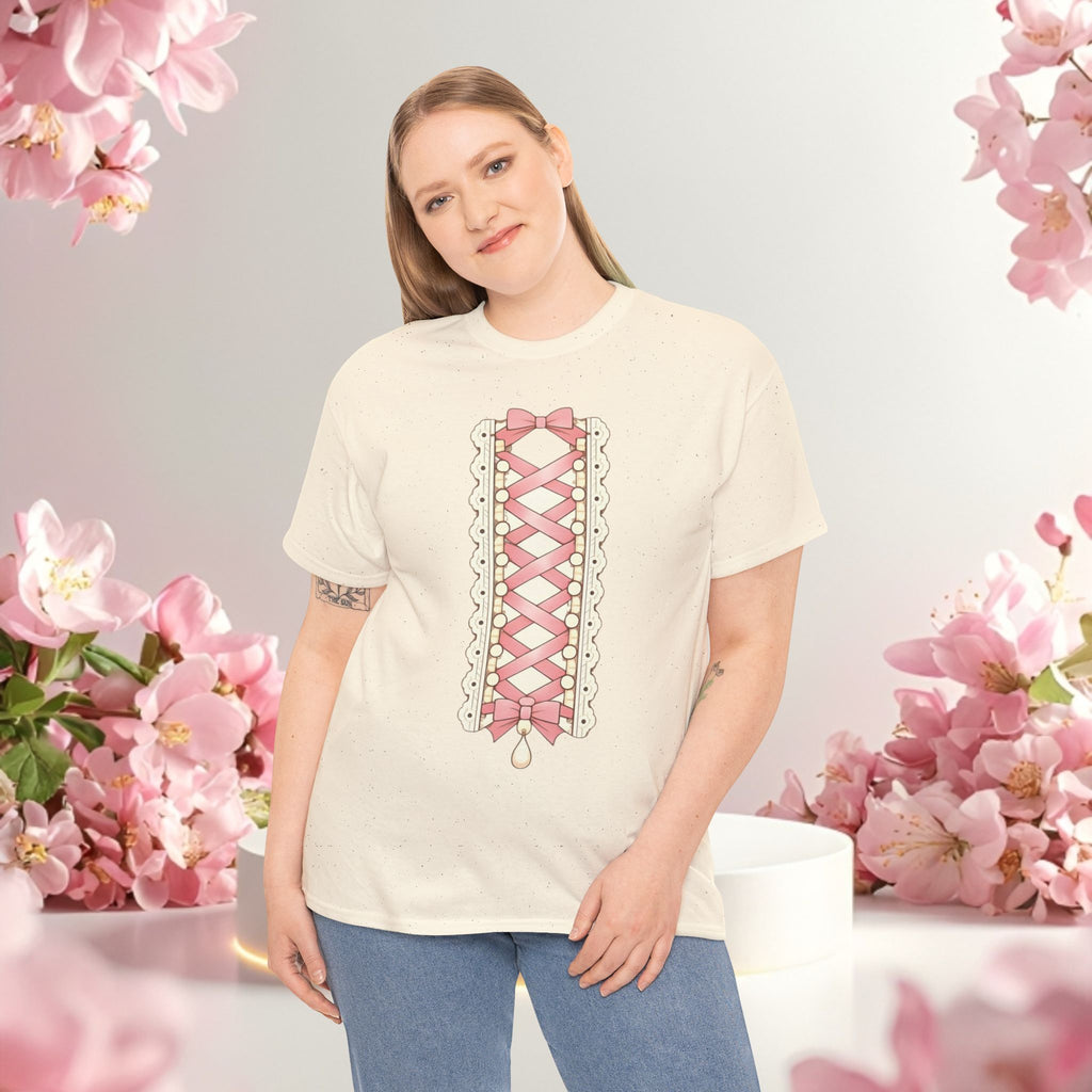 Pink Corset Ribbon T-Shirt
