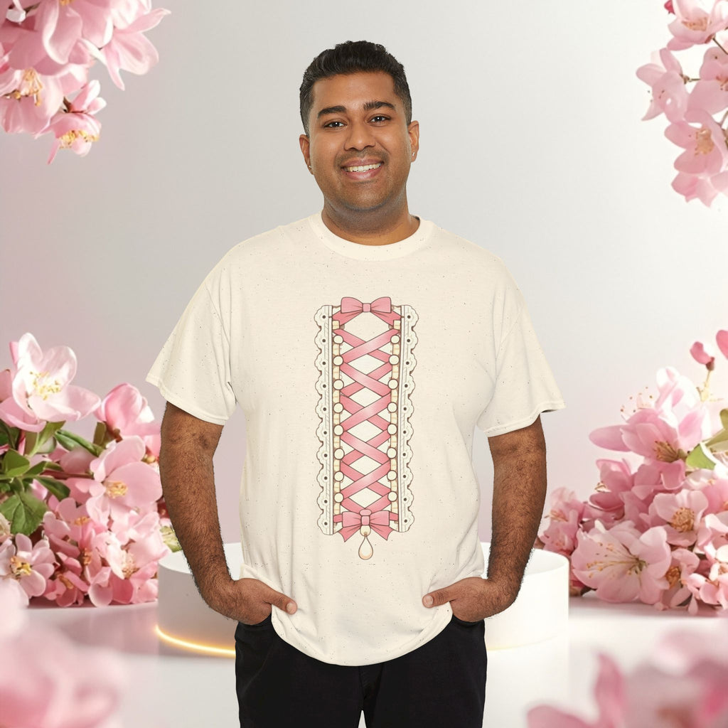 Pink Corset Ribbon T-Shirt