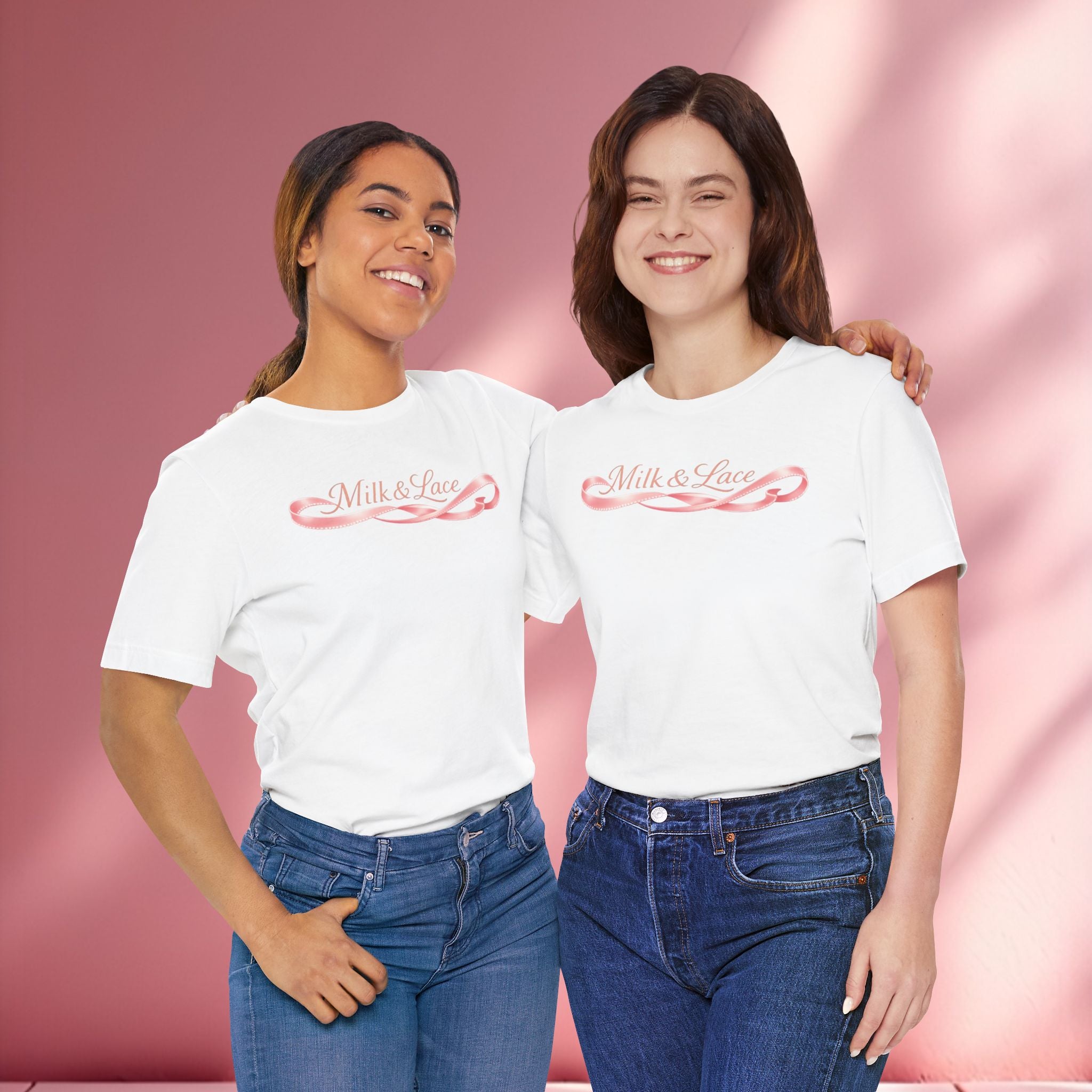 Casual Pink Graphic T-Shirt — Women's Casual Pink Tee