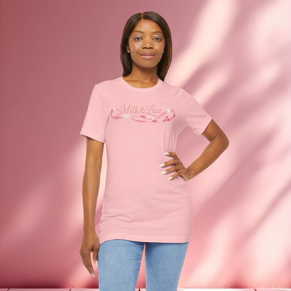 Casual Pink Graphic T-Shirt — Women's Casual Pink Tee