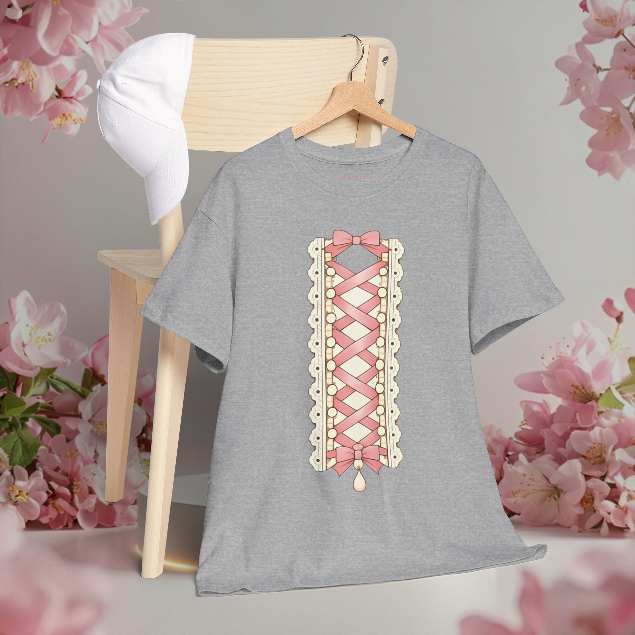 Pink Corset Ribbon T-Shirt