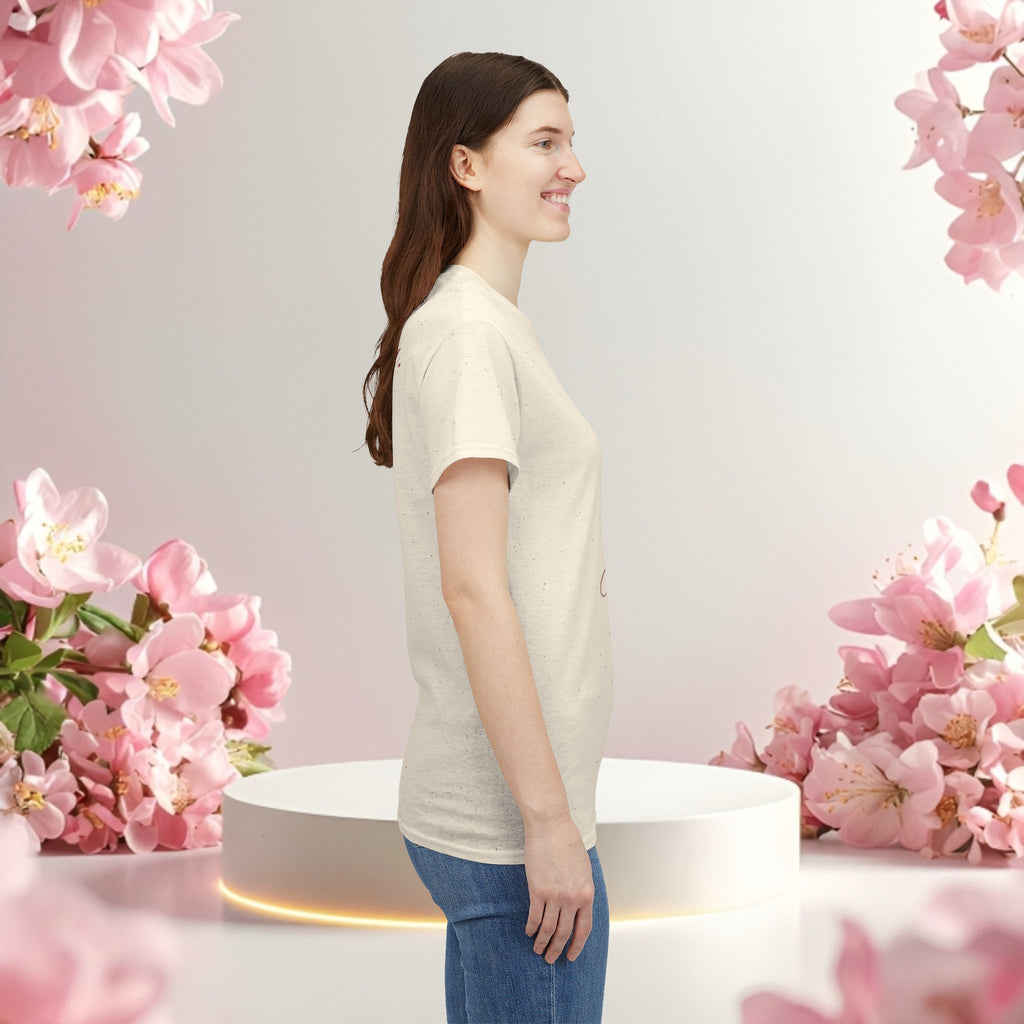 Pink Graphic Tee — Simple Minimalist Design