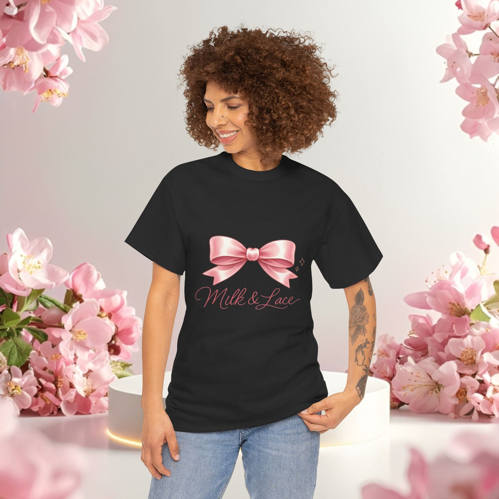 Pink Graphic Tee — Simple Minimalist Design