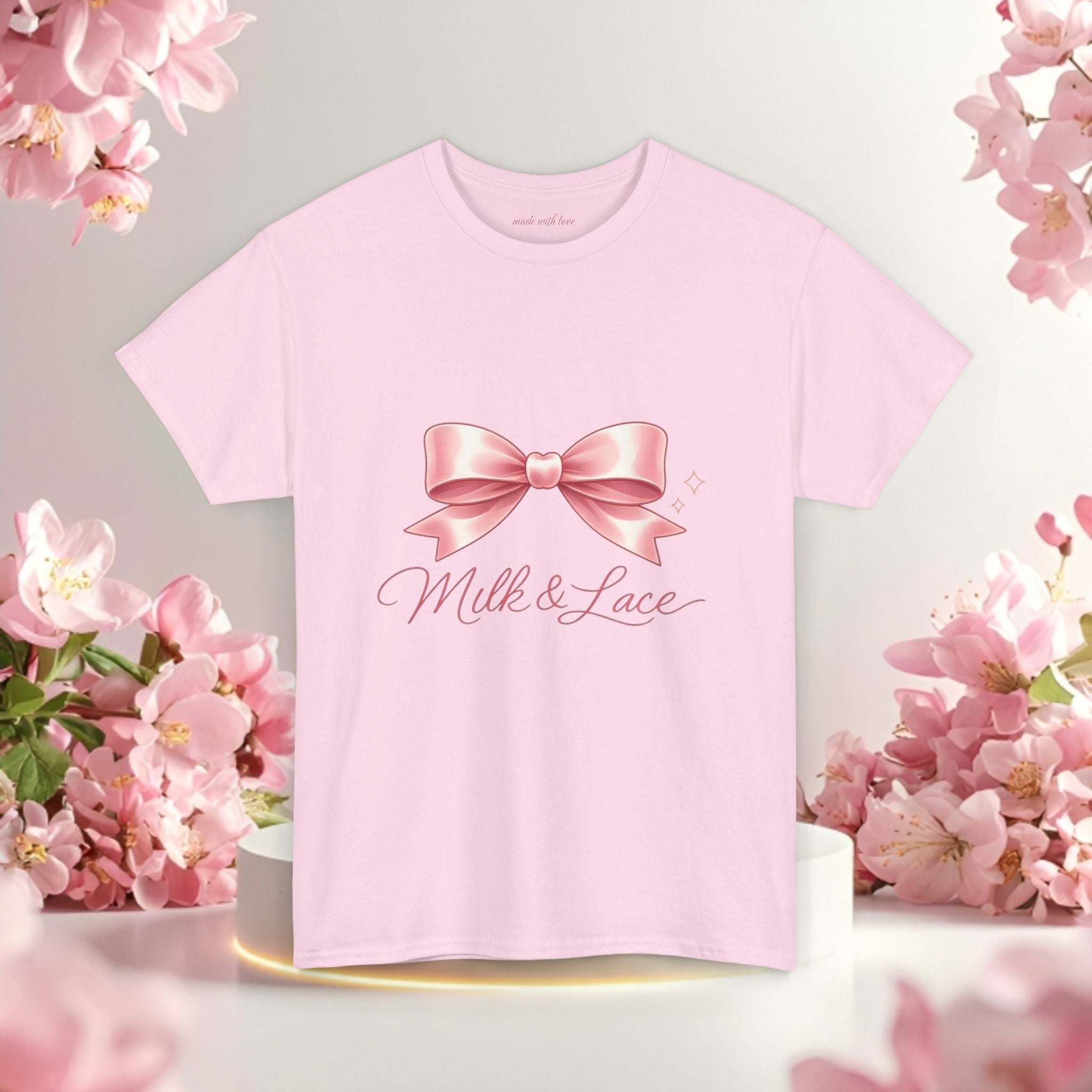 Pink Graphic Tee — Simple Minimalist Design