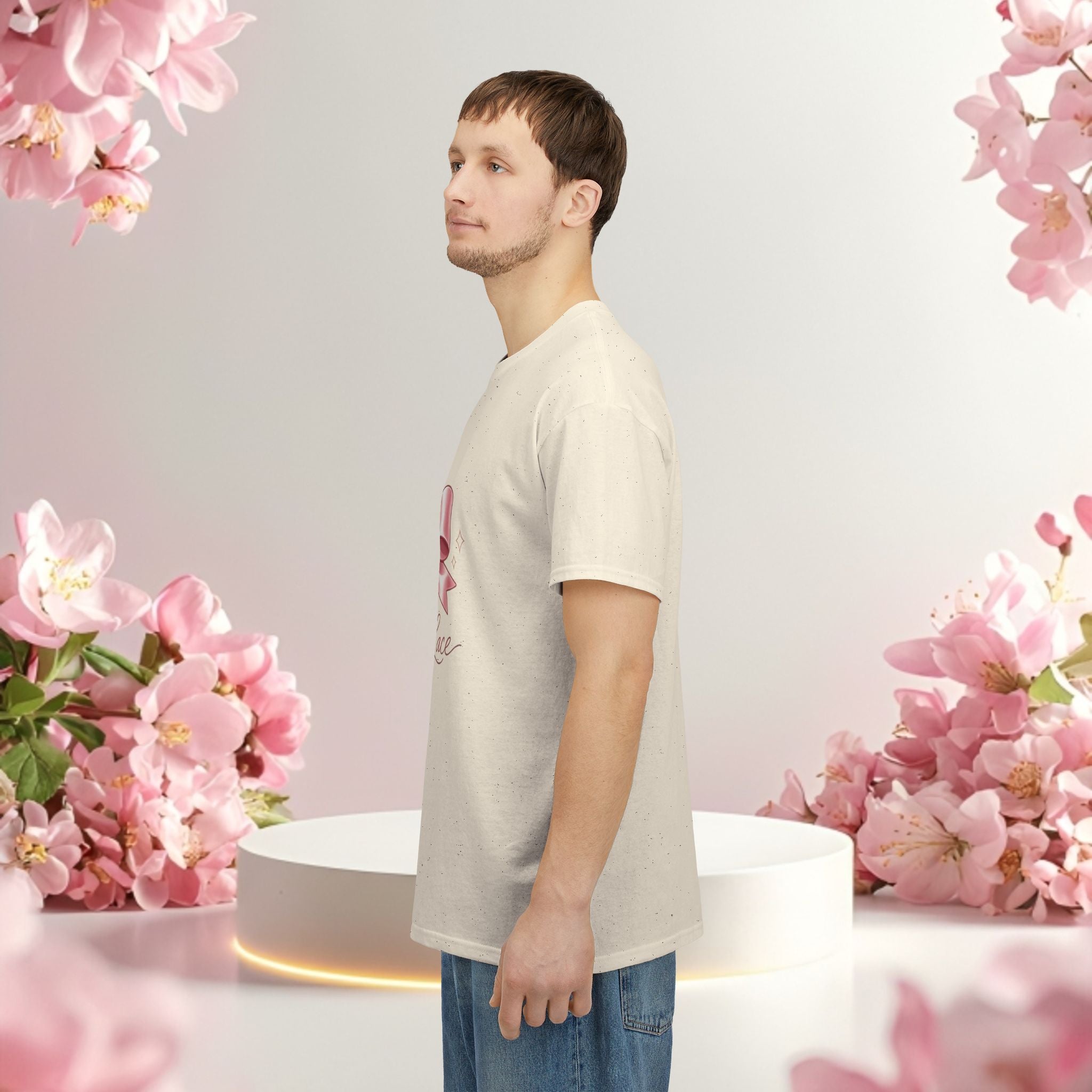 Pink Graphic Tee — Simple Minimalist Design