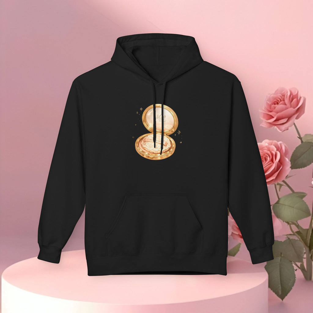 Gold Minimal Graphic Hoodie — Clean Metallic Accent Fleece
