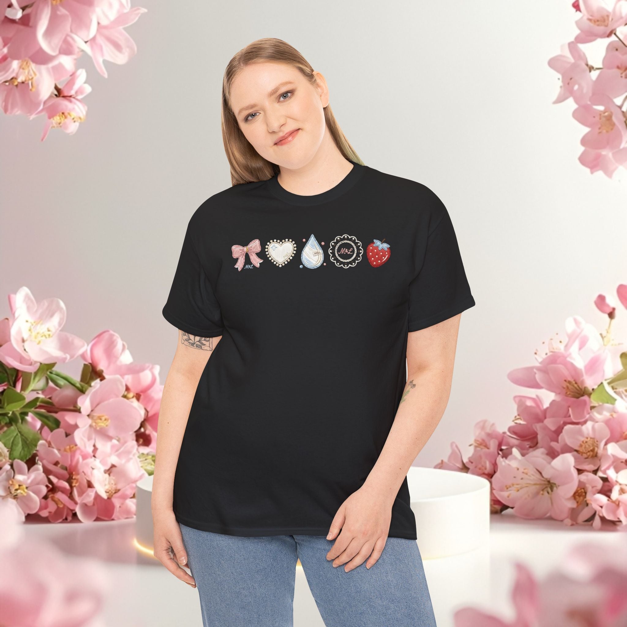 Pastel Cute Icons T-Shirt — Cute Pastel Icon Graphic Tee