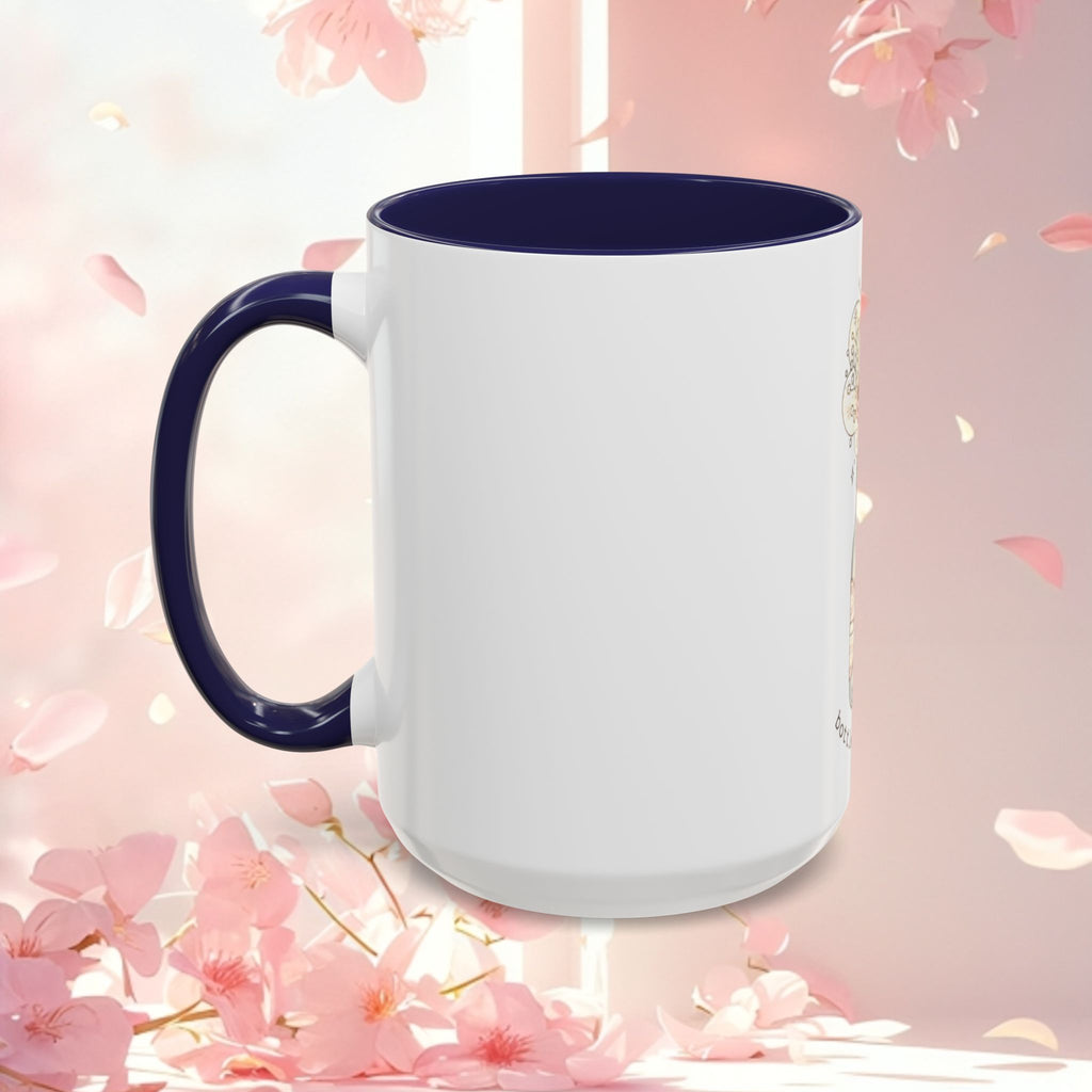 Soft Floral Accent Coffee Mug — Gentle Floral 11/15oz