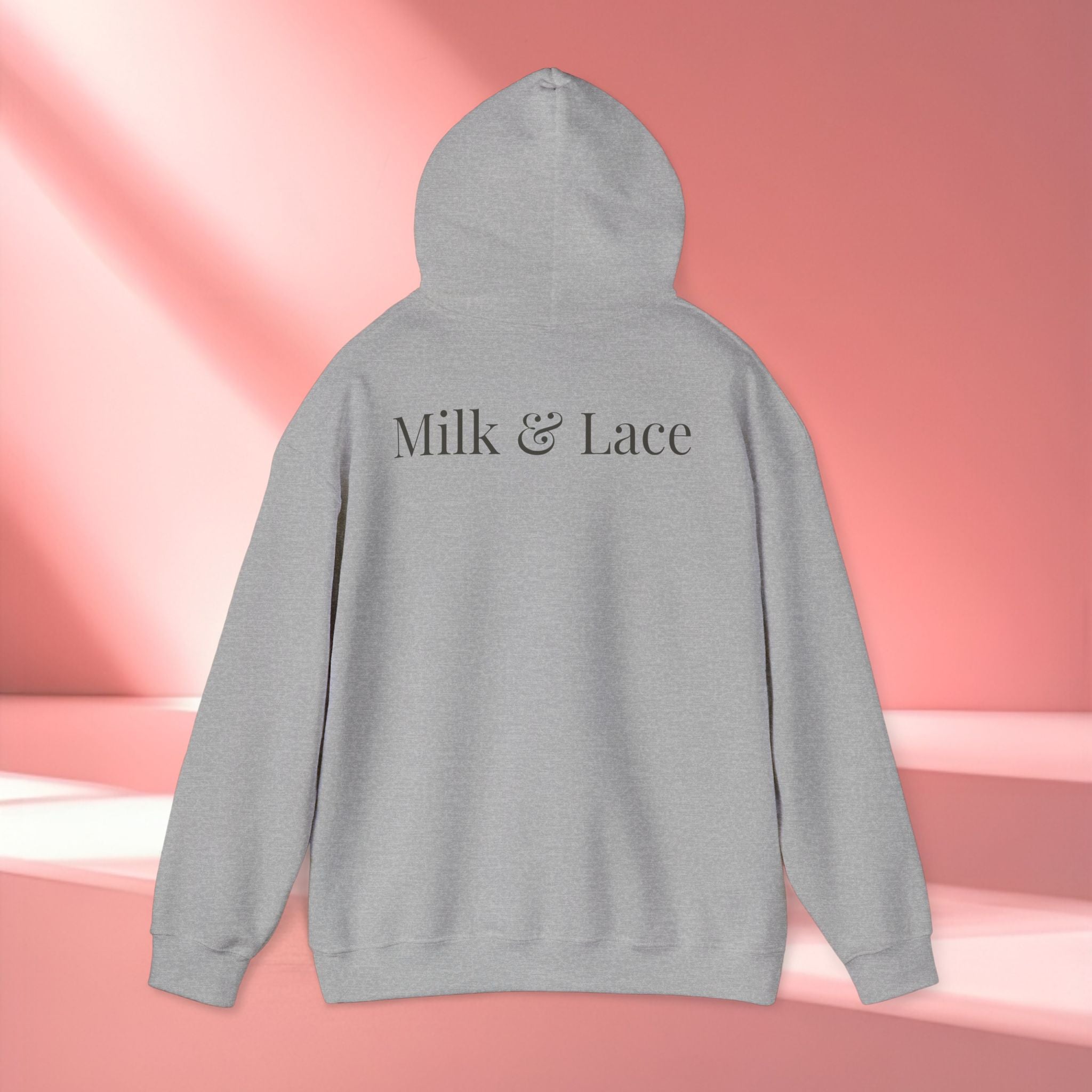 Romantic Delicate Graphic Hoodie — Floral-Inspired Cozy Sweatshirt