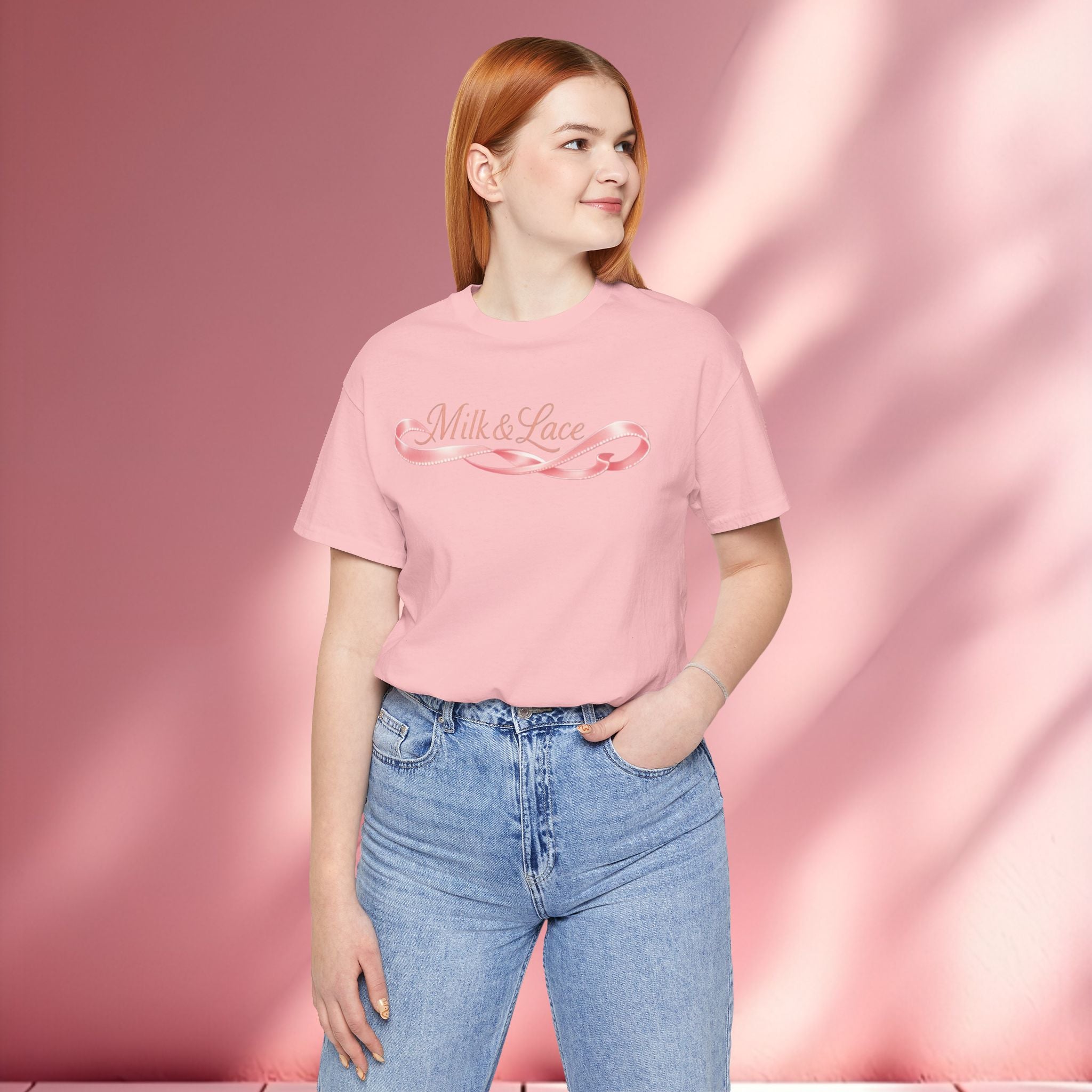 Casual Pink Graphic T-Shirt — Women's Casual Pink Tee