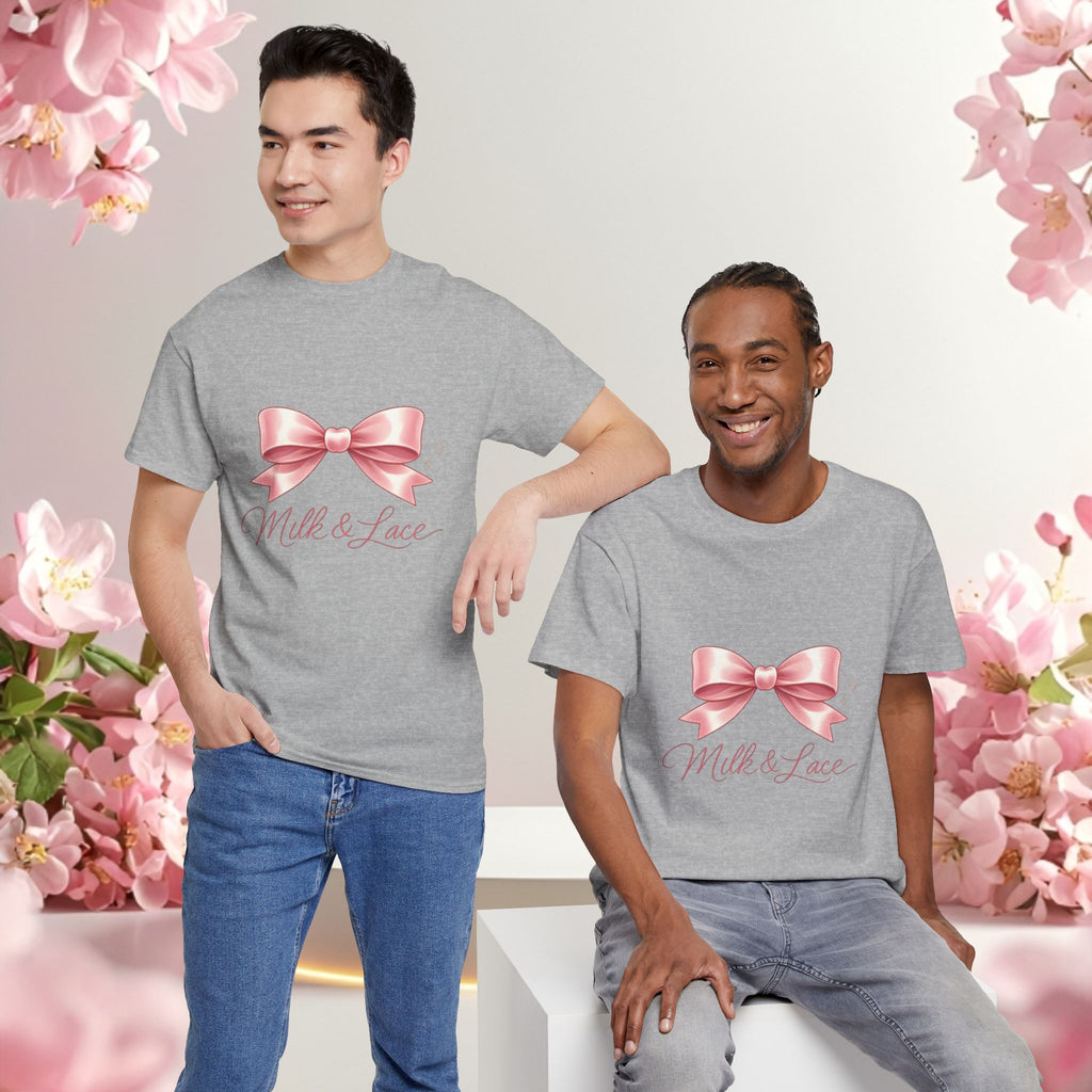 Pink Graphic Tee — Simple Minimalist Design