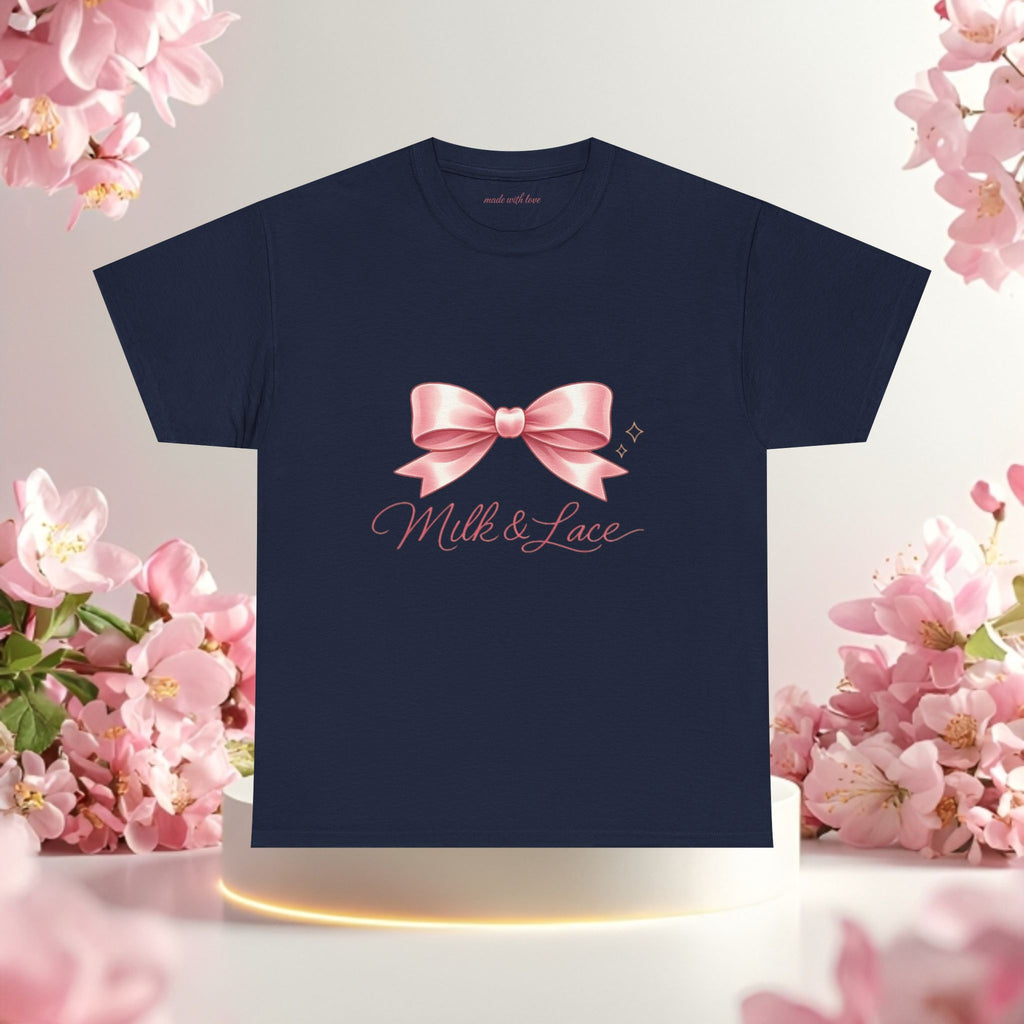 Pink Graphic Tee — Simple Minimalist Design