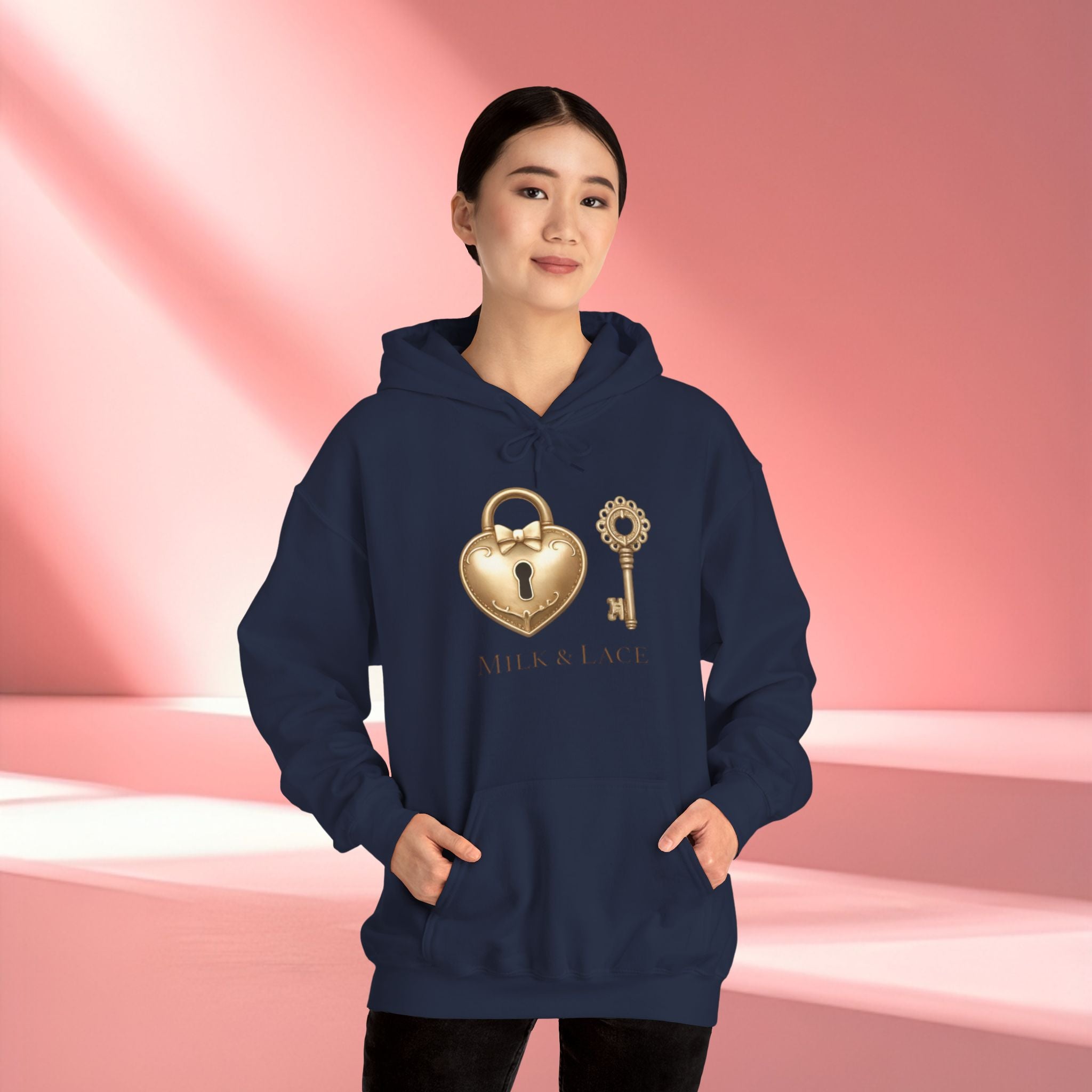 Gold Romantic Graphic Hoodie