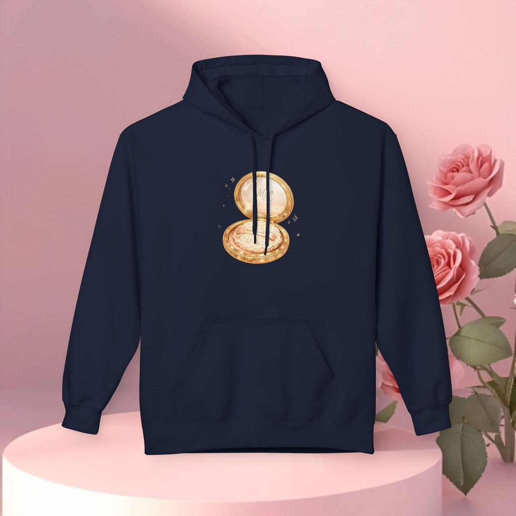 Gold Minimal Graphic Hoodie — Clean Metallic Accent Fleece