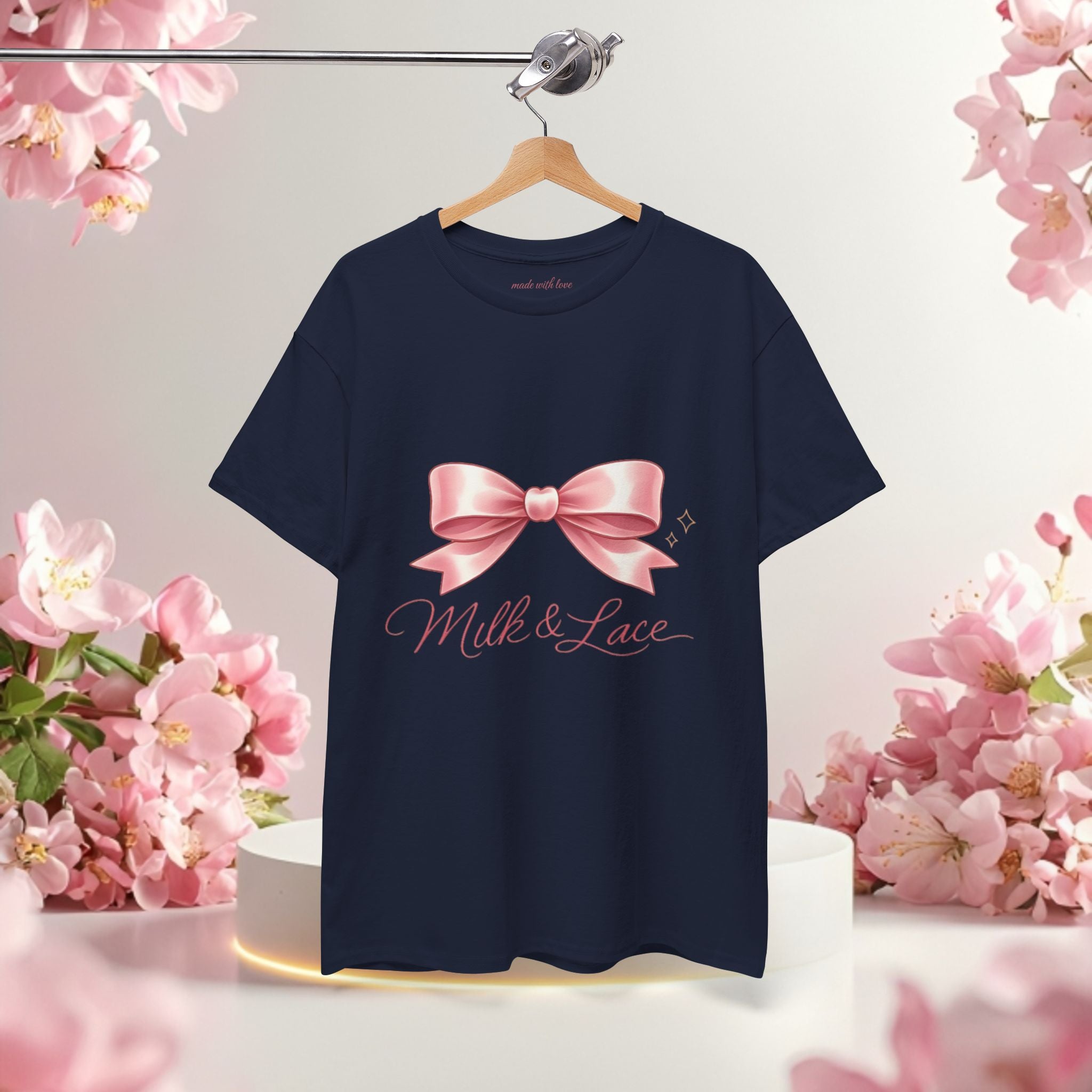 Pink Graphic Tee — Simple Minimalist Design