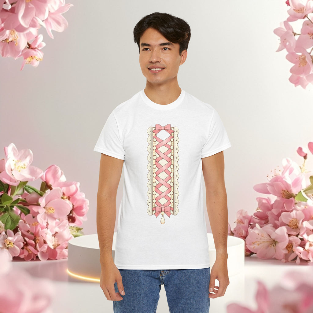 Pink Corset Ribbon T-Shirt