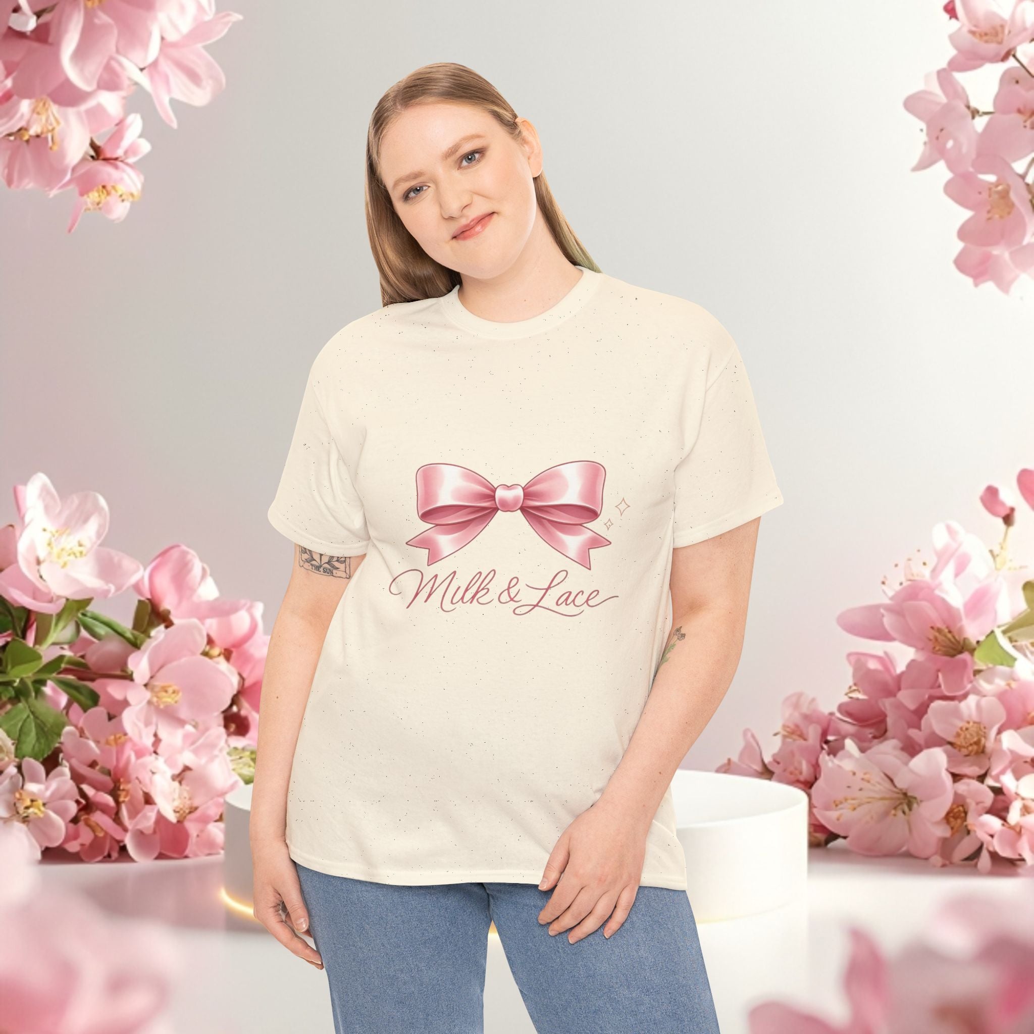 Pink Graphic Tee — Simple Minimalist Design