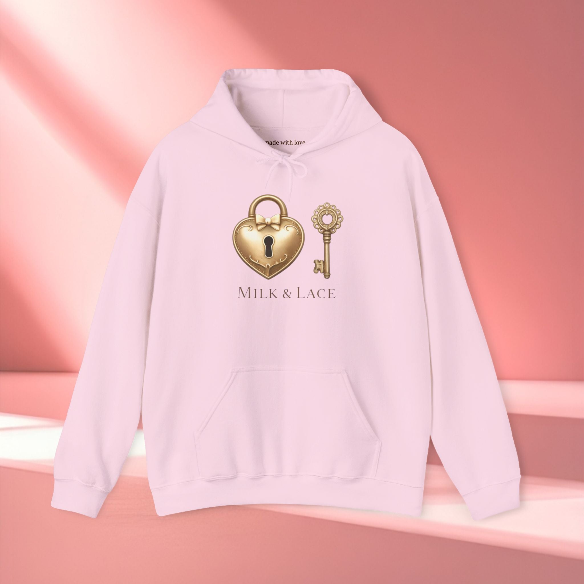 Gold Romantic Graphic Hoodie