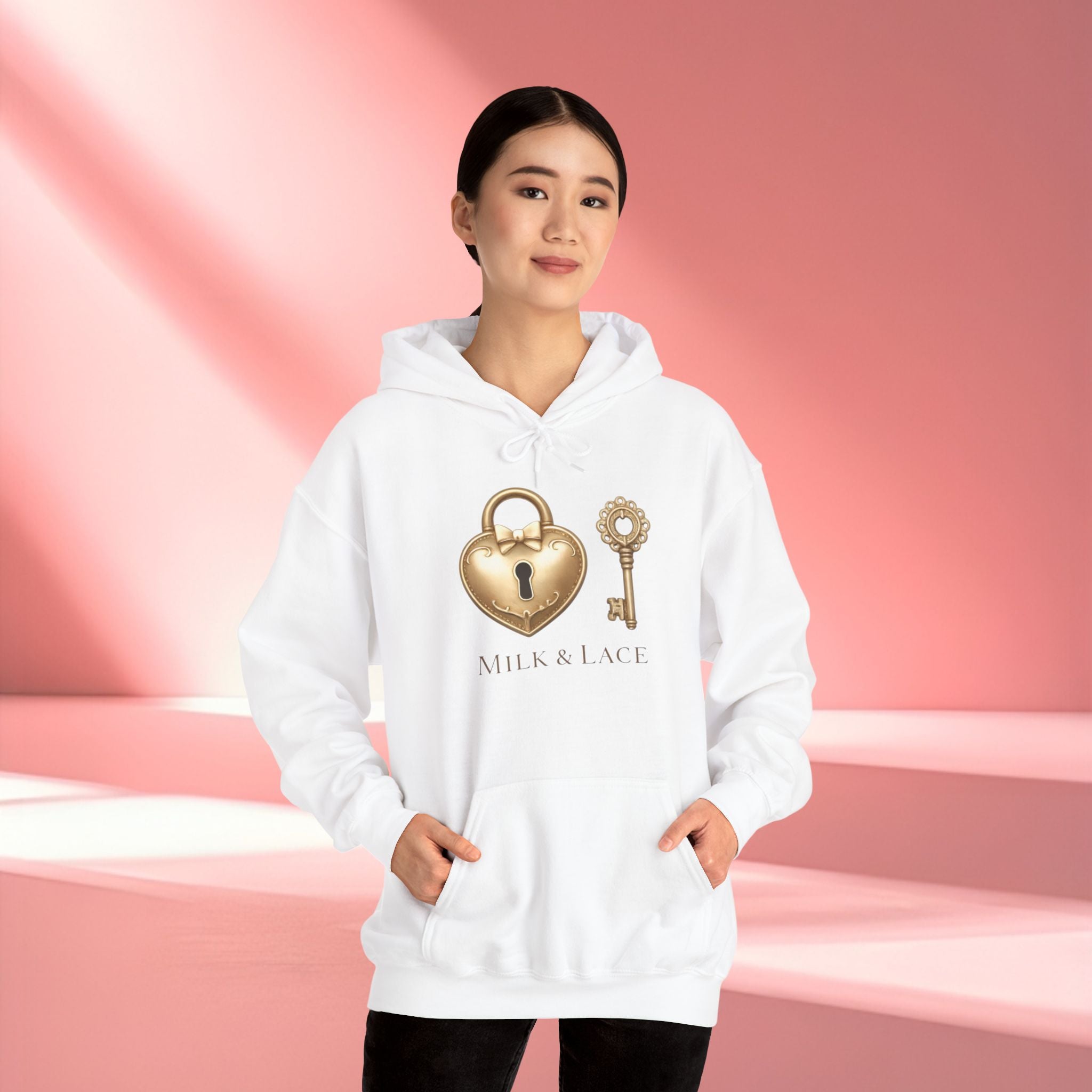 Gold Romantic Graphic Hoodie