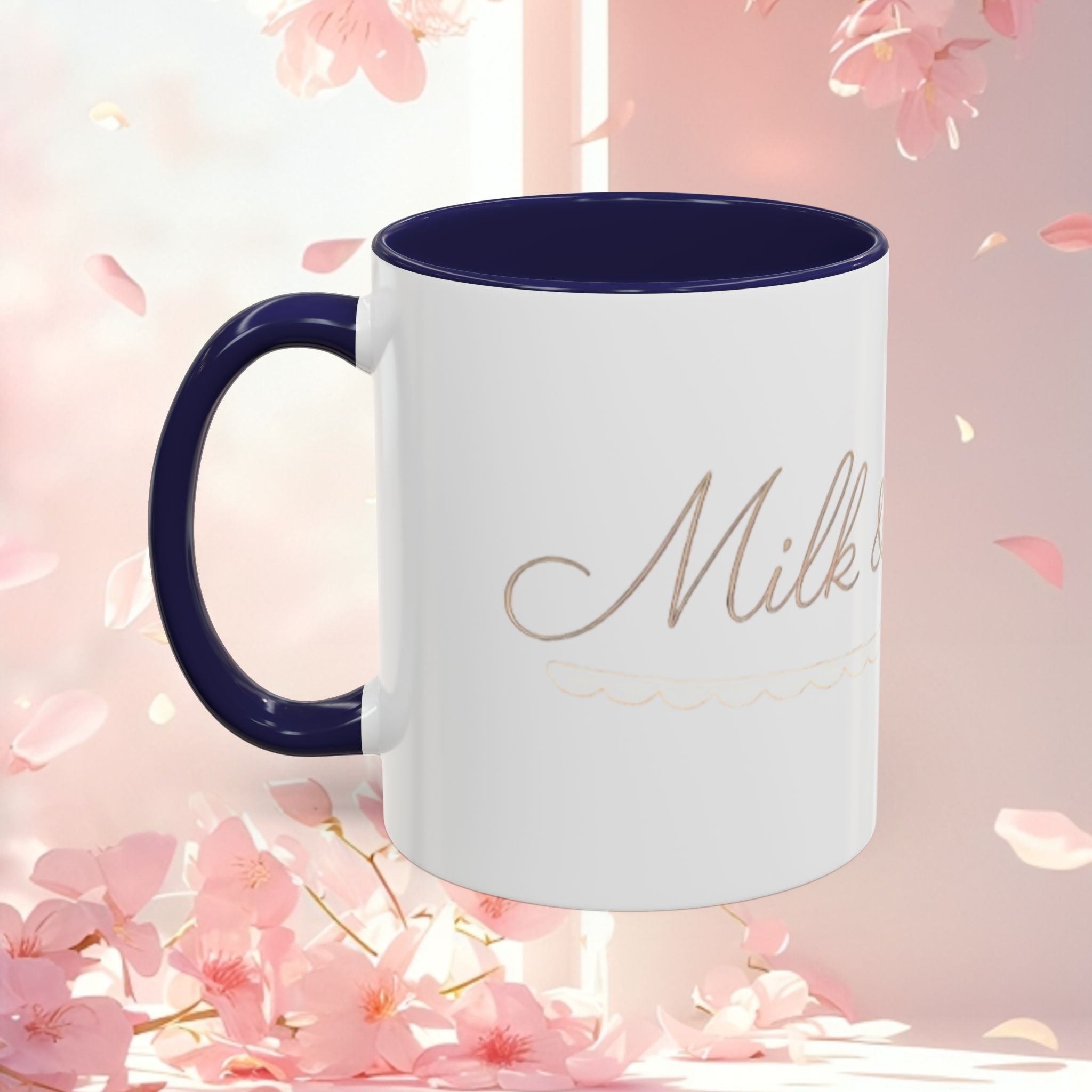 Charming Feminine Accent Coffee Mug — Soft, Elegant 11/15 oz