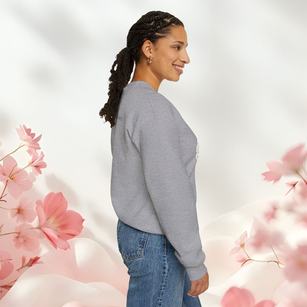 Milk & Lace Crewneck Sweatshirt — Cute Pastel Vintage Milk Carton Design