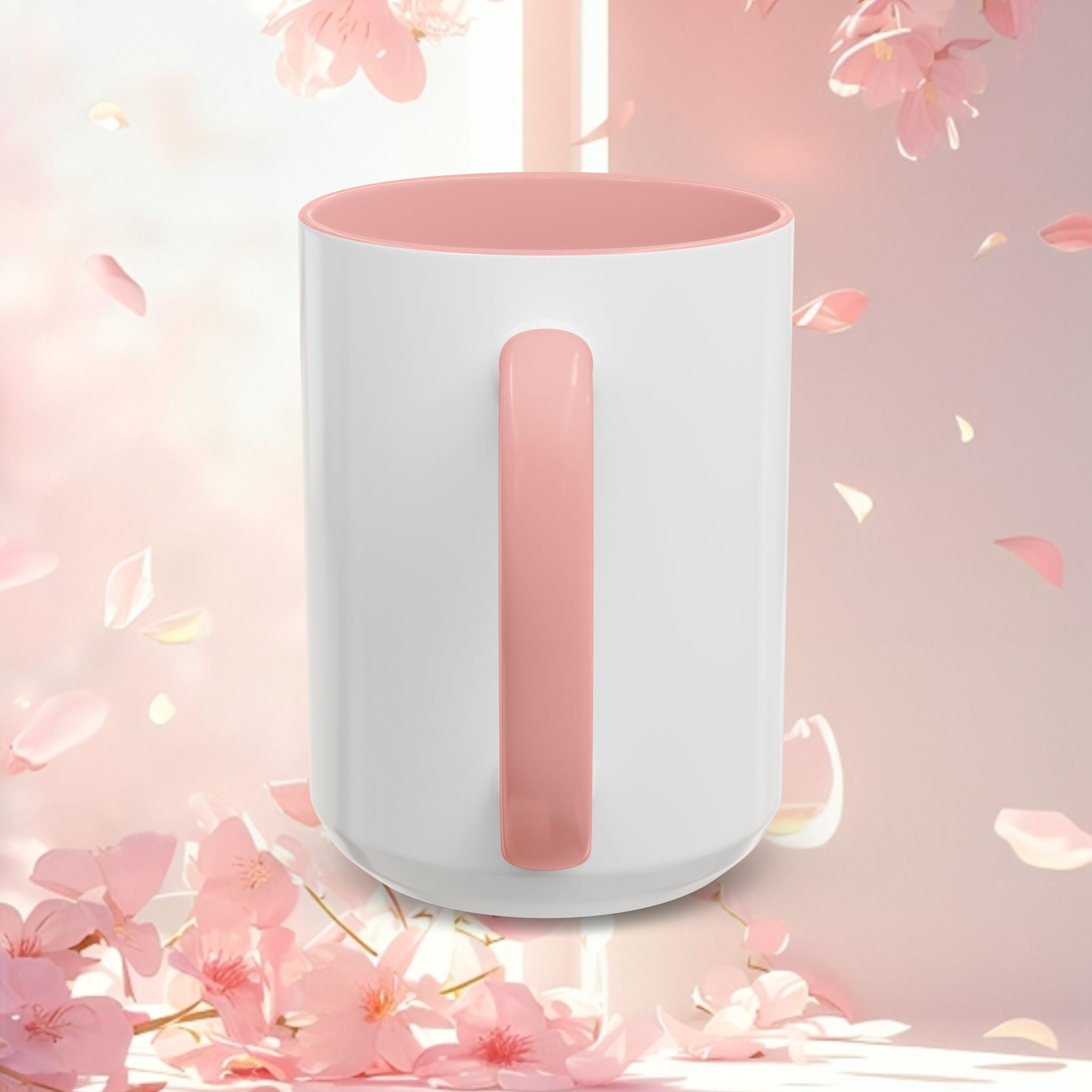 Soft Floral Accent Coffee Mug — Gentle Floral 11/15oz