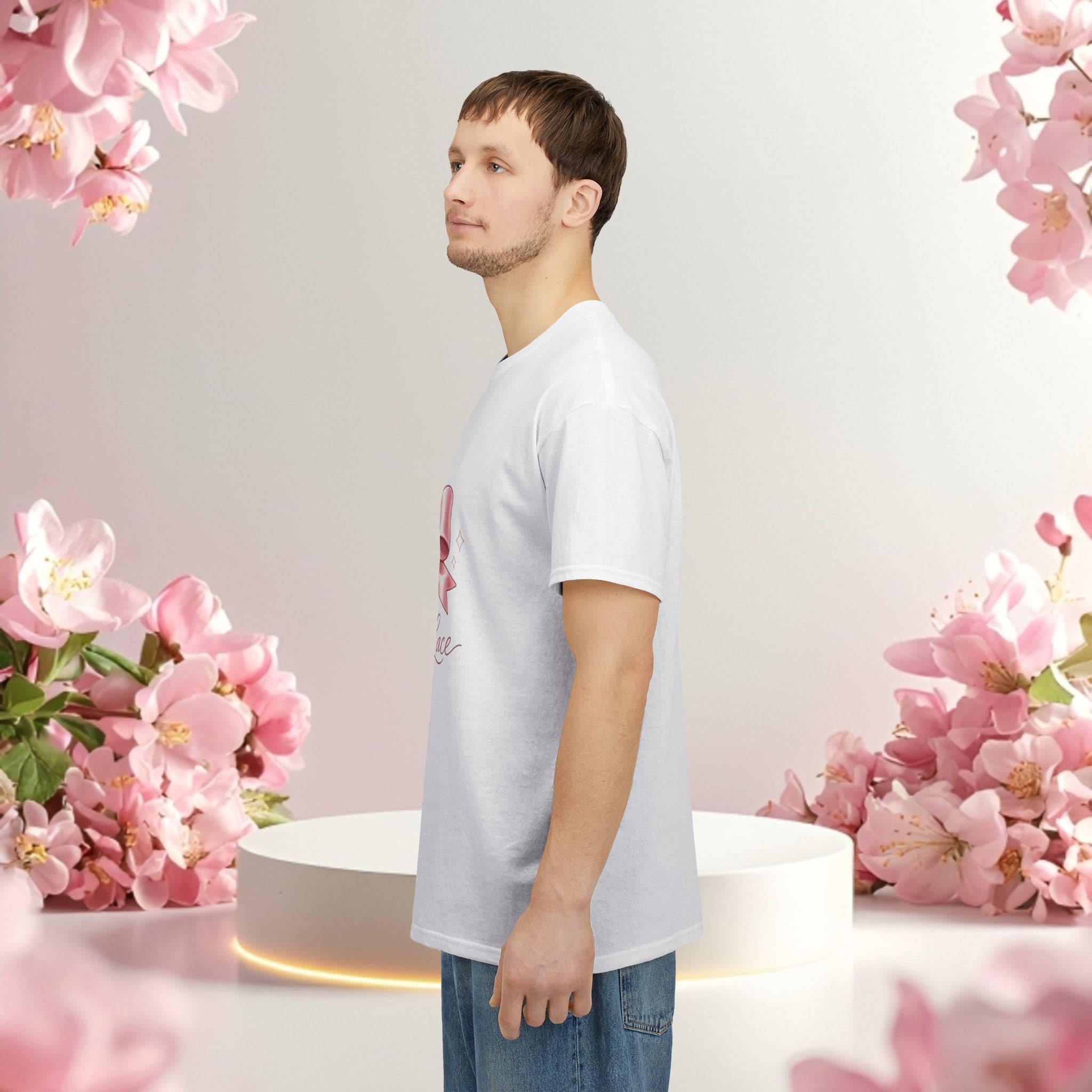 Pink Graphic Tee — Simple Minimalist Design