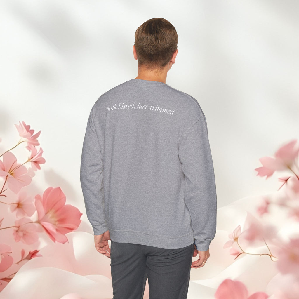 Lace Heart Graphic Sweatshirt