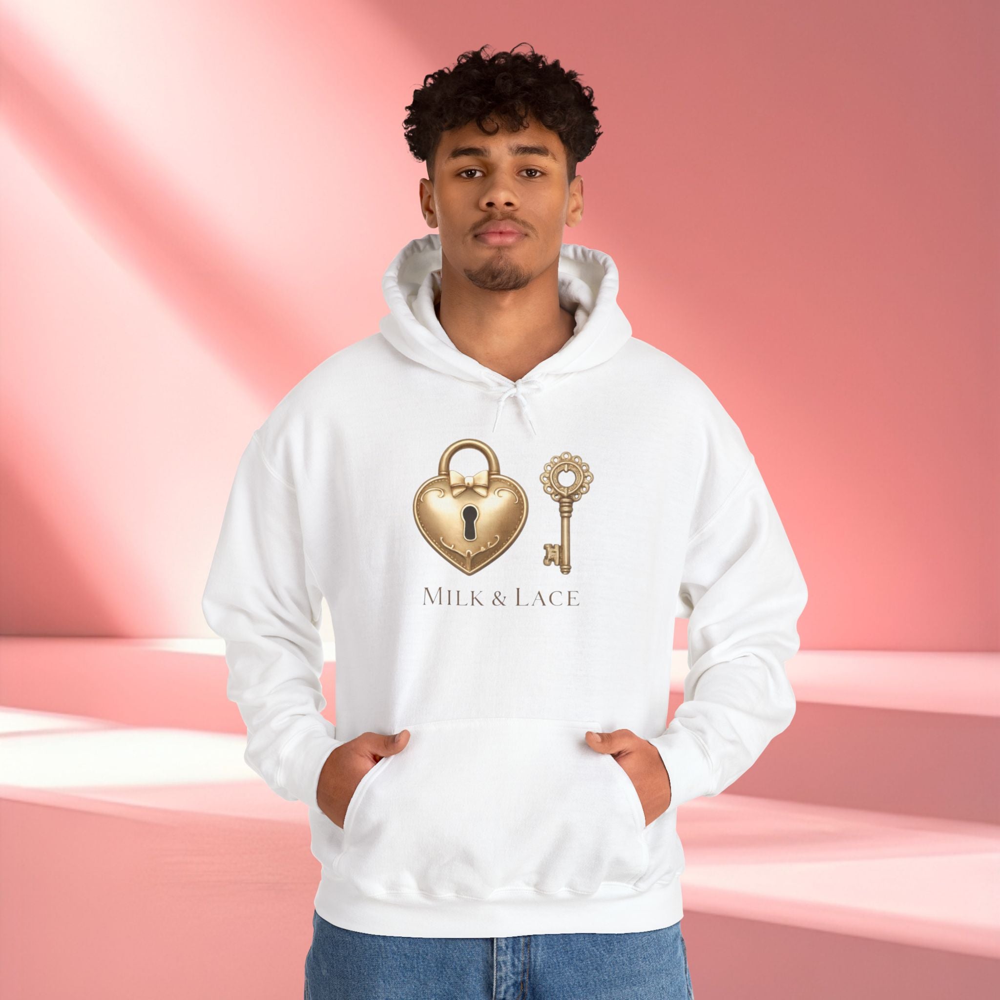 Gold Romantic Graphic Hoodie