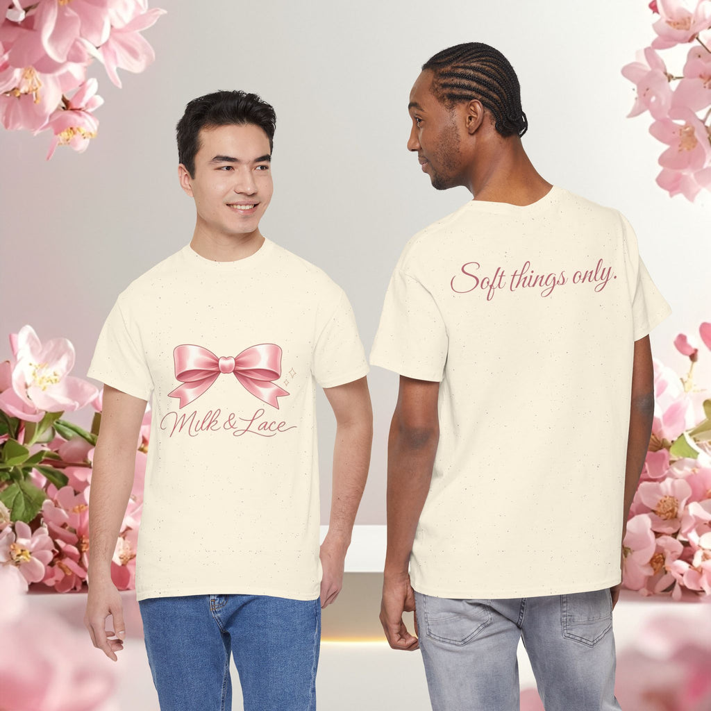 Pink Graphic Tee — Simple Minimalist Design