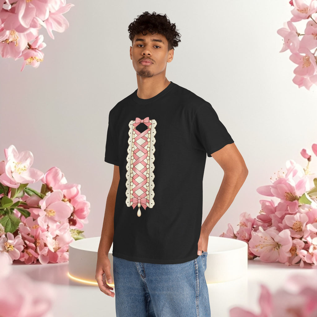 Pink Corset Ribbon T-Shirt