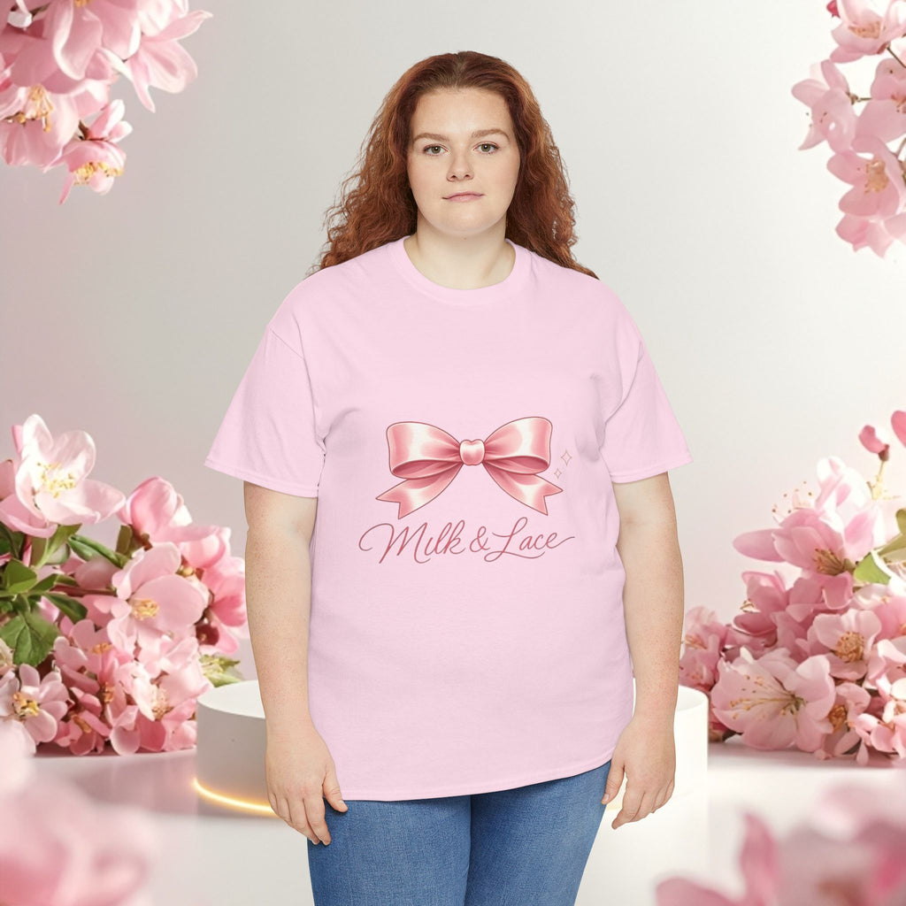 Pink Graphic Tee — Simple Minimalist Design