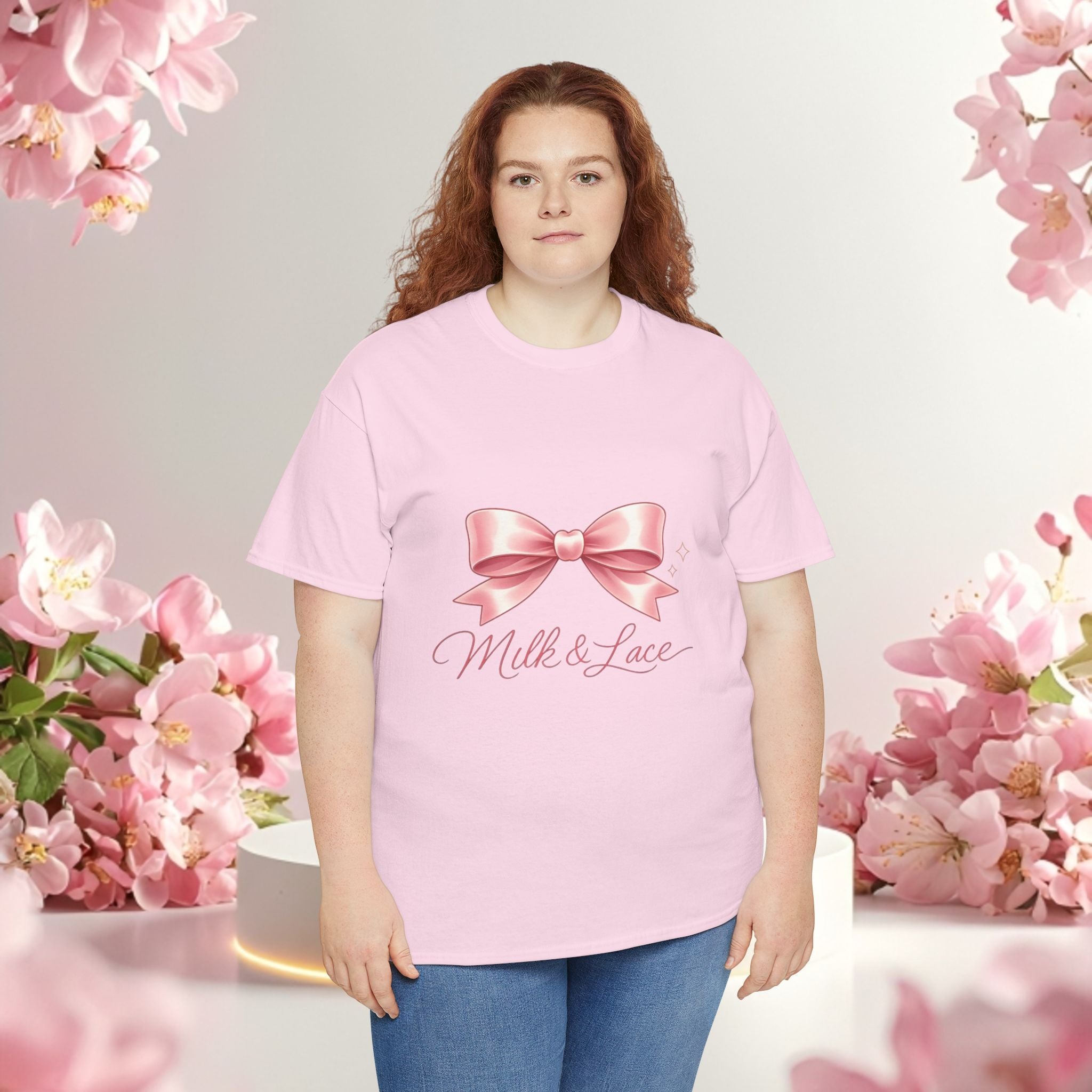 Pink Graphic Tee — Simple Minimalist Design