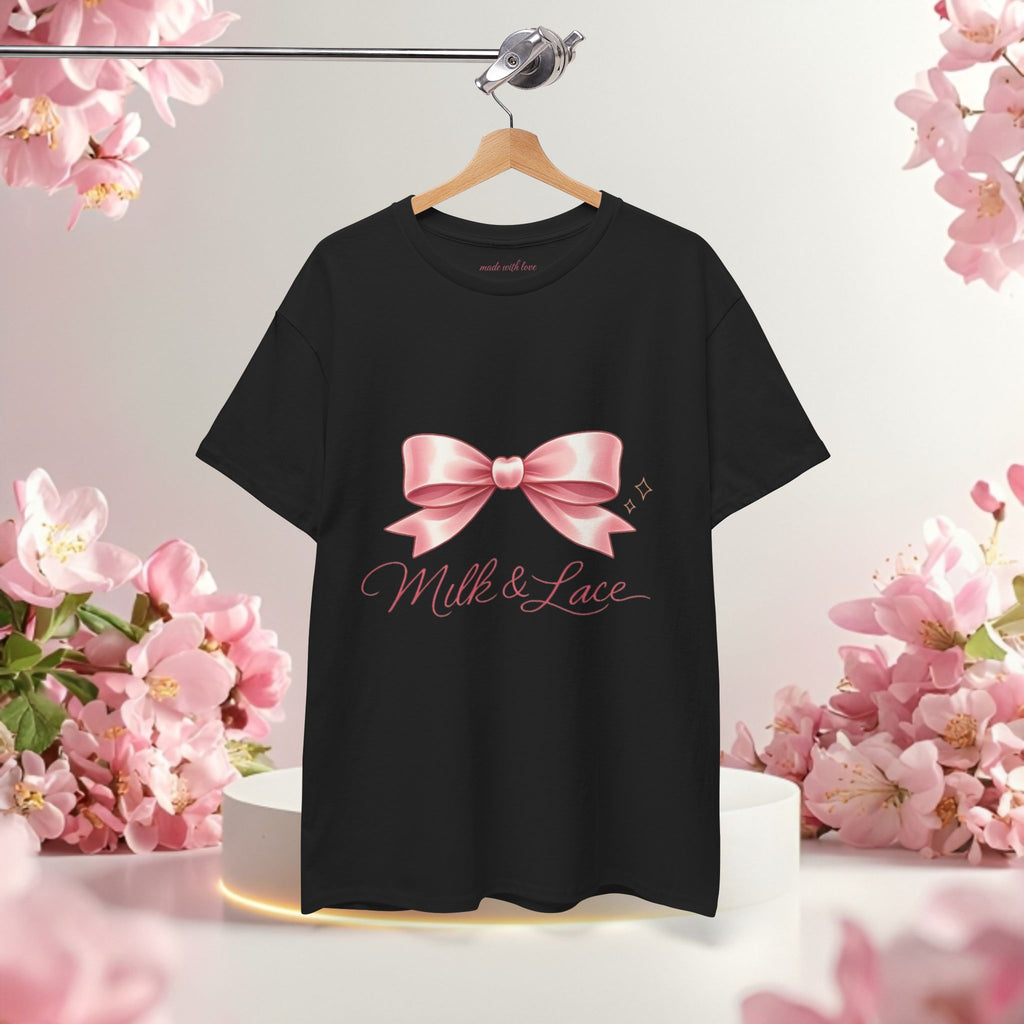 Pink Graphic Tee — Simple Minimalist Design