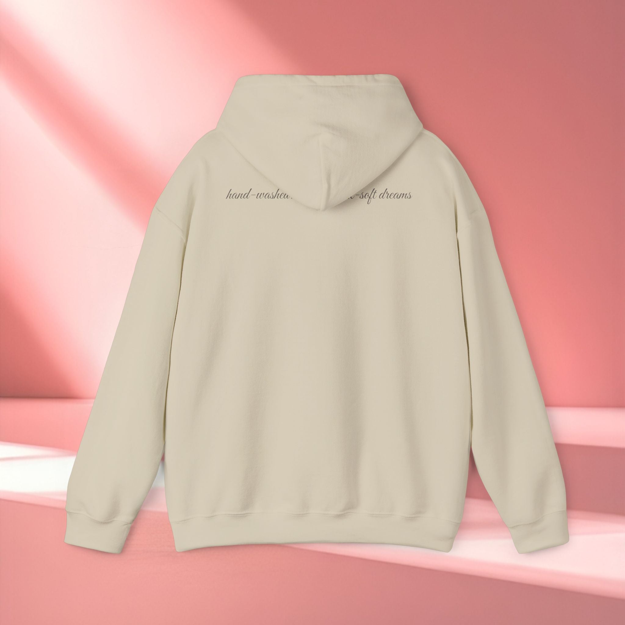 Mandala Coffee Stain Hoodie — Minimalist Boho Sweatshirt