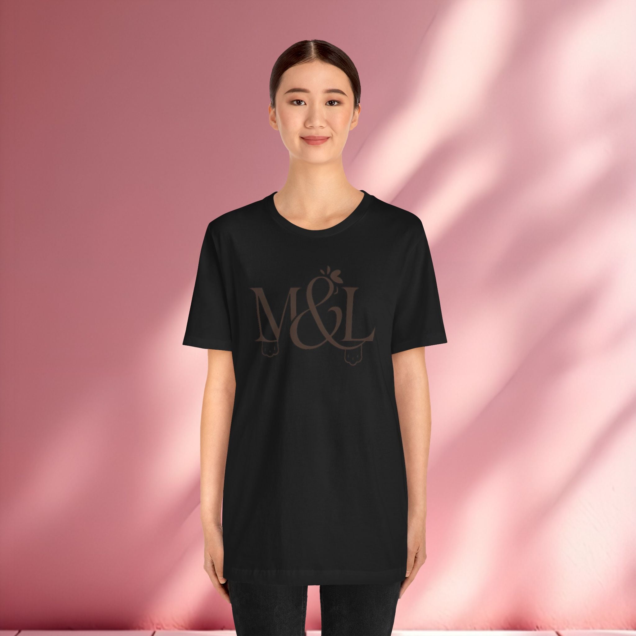 Romantic Feminine Brown Tee — Romance Graphic T-Shirt