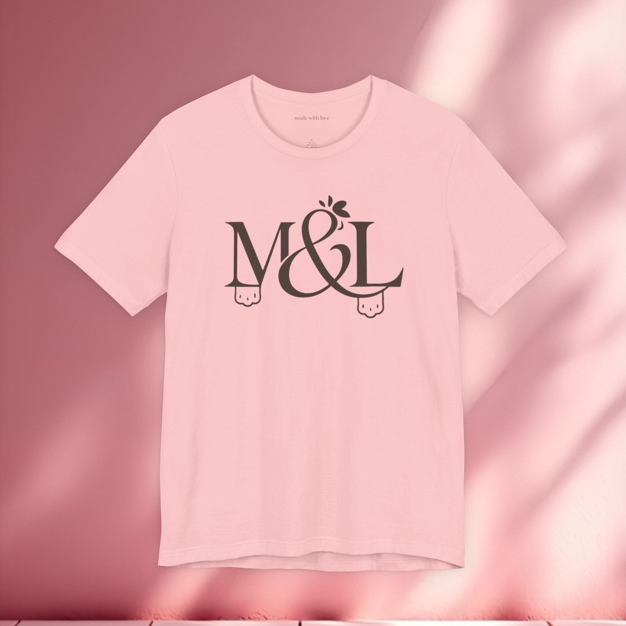 Romantic Feminine Brown Tee — Romance Graphic T-Shirt