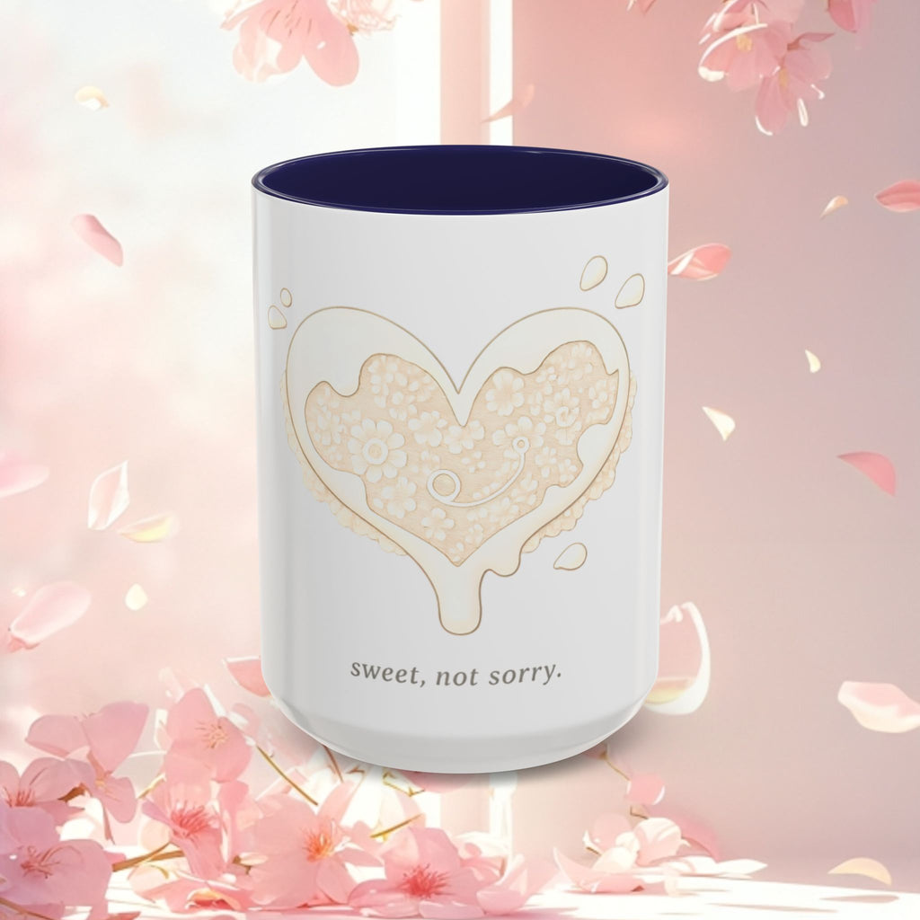 Playful Dessert Illustration Accent Coffee Mug — 11/15oz