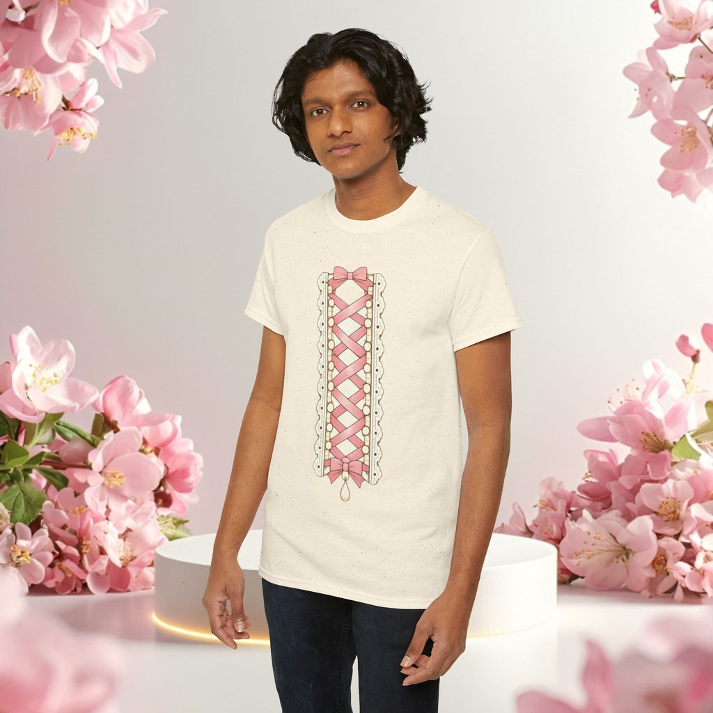 Pink Corset Ribbon T-Shirt