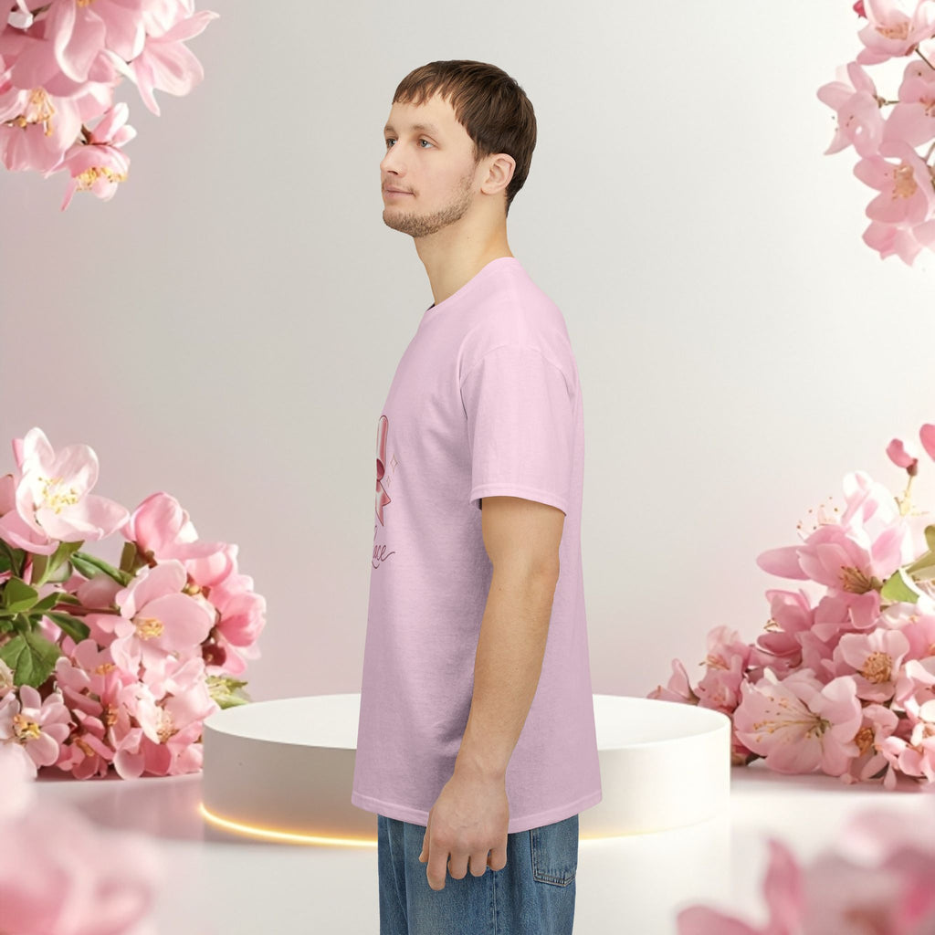 Pink Graphic Tee — Simple Minimalist Design