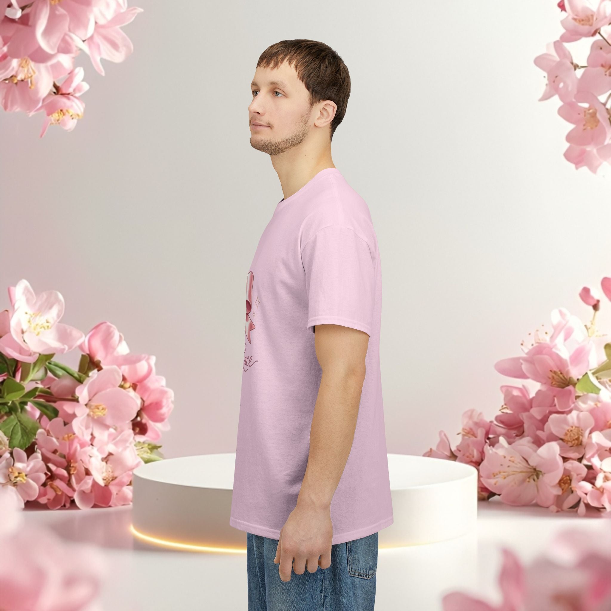 Pink Graphic Tee — Simple Minimalist Design