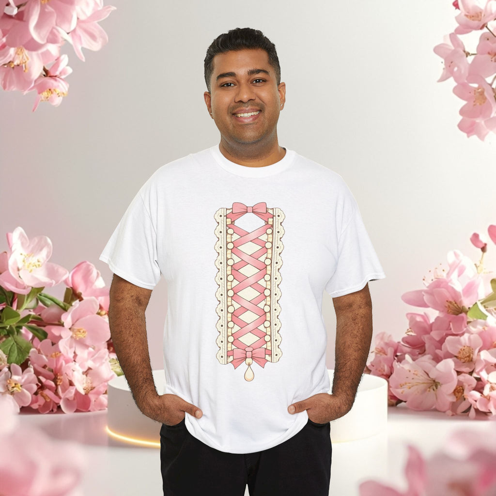 Pink Corset Ribbon T-Shirt