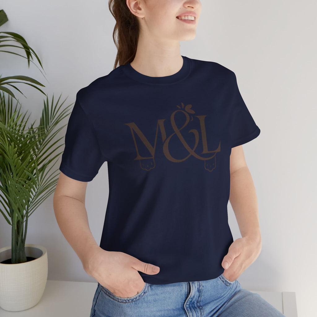 Romantic Feminine Brown Tee — Romance Graphic T-Shirt