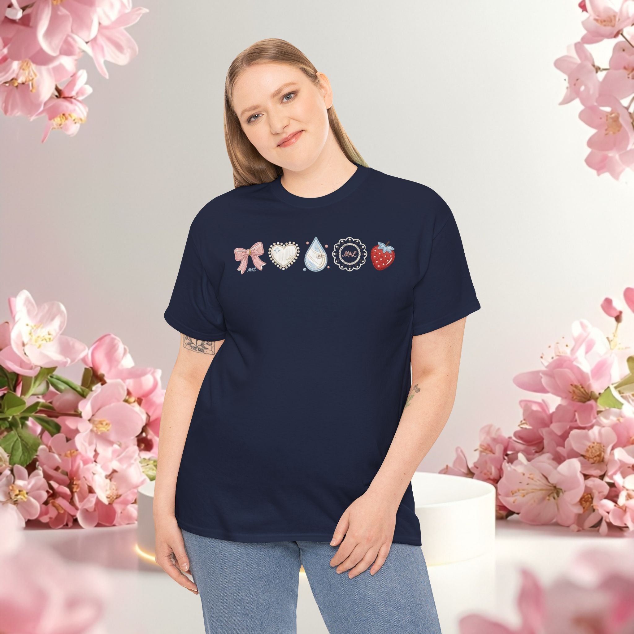 Pastel Cute Icons T-Shirt — Cute Pastel Icon Graphic Tee