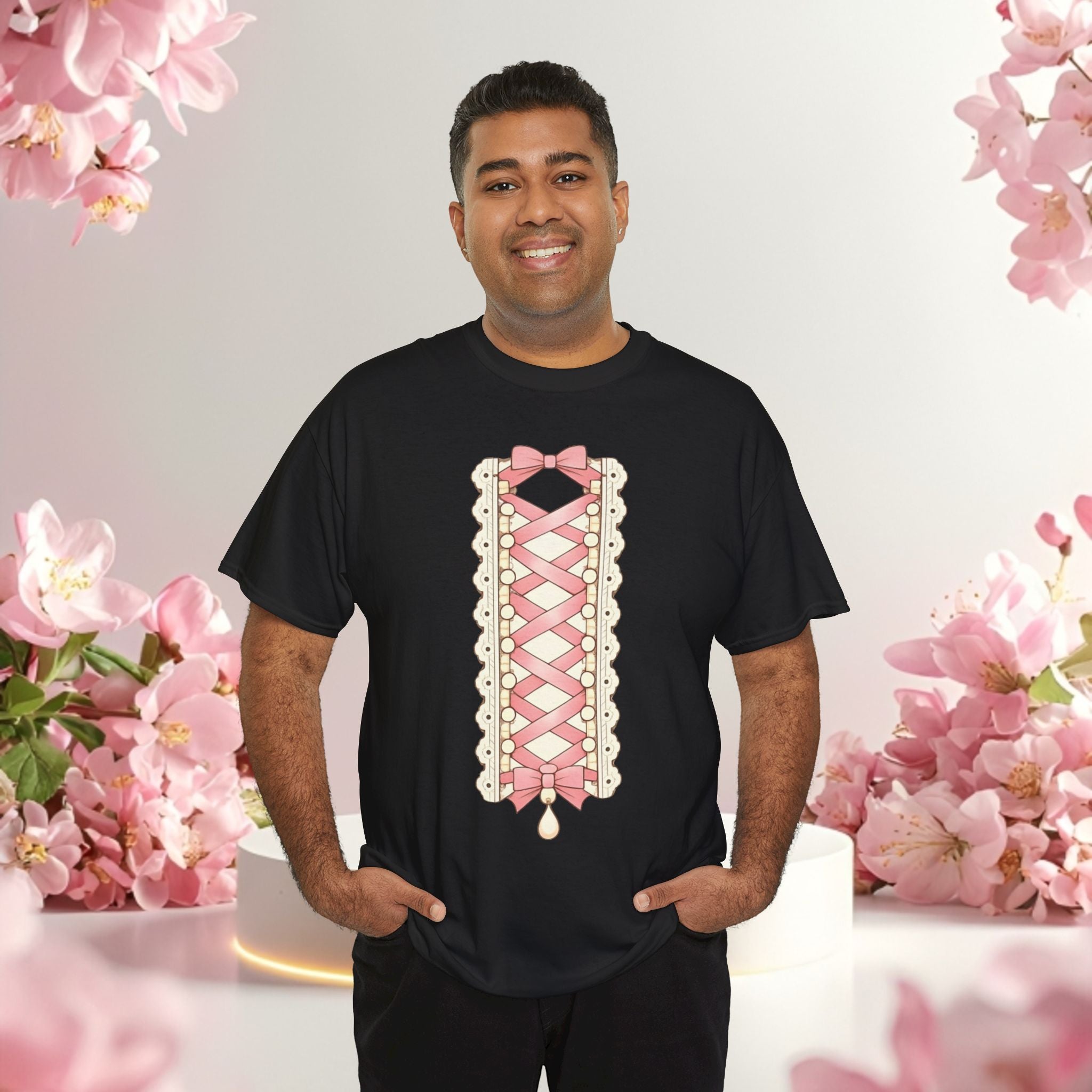 Pink Corset Ribbon T-Shirt