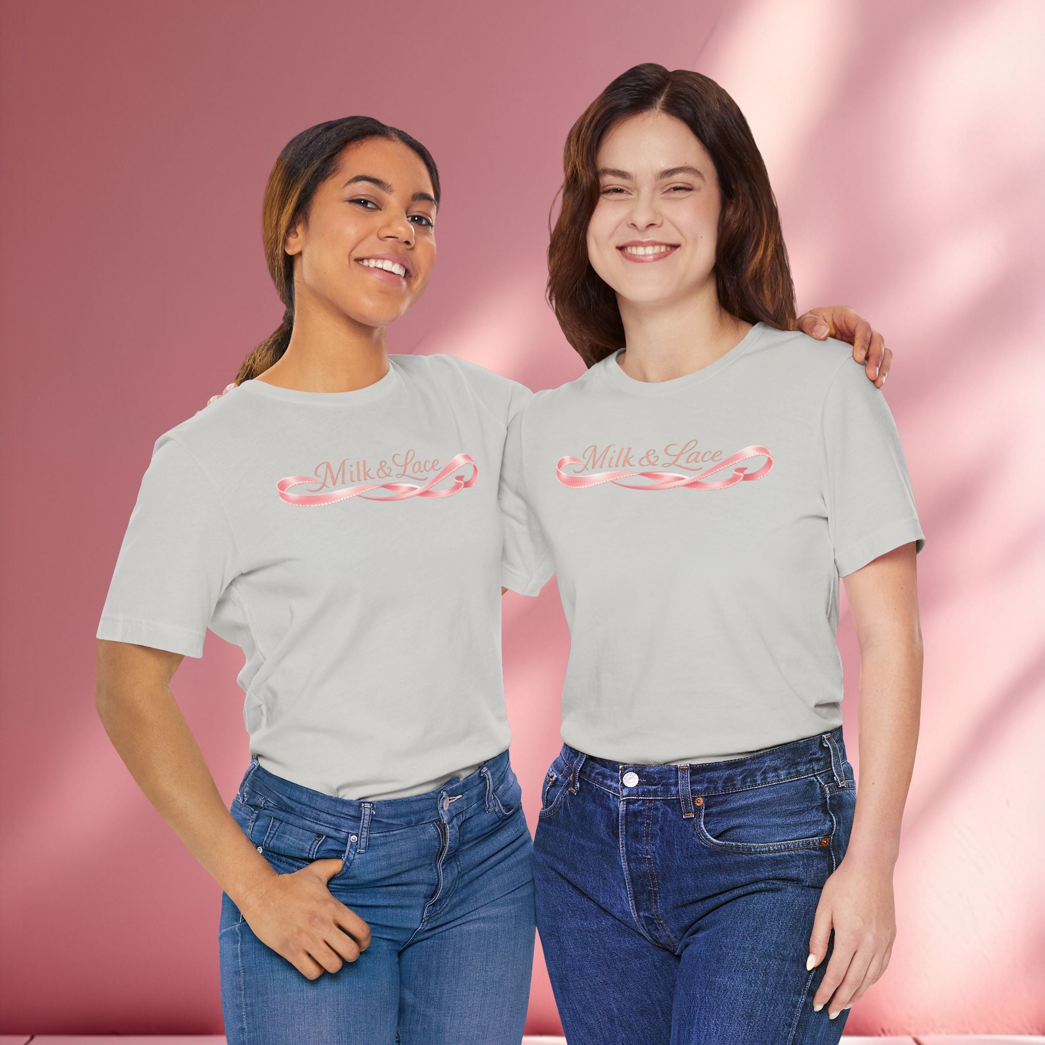 Casual Pink Graphic T-Shirt — Women's Casual Pink Tee