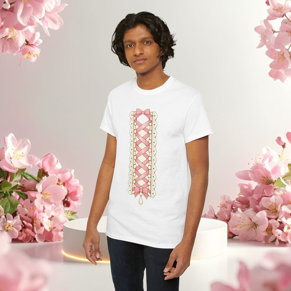 Pink Corset Ribbon T-Shirt